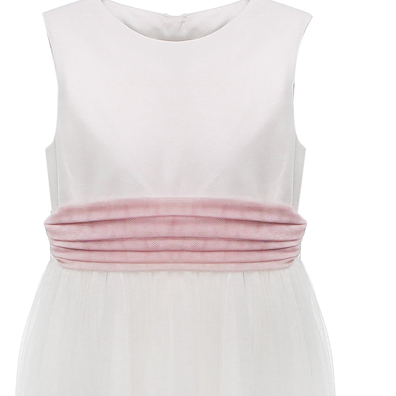 ABITO CERIMONIA BIANCO NATURALE E ROSA MALVA - annameglio.com abbigliamento moda