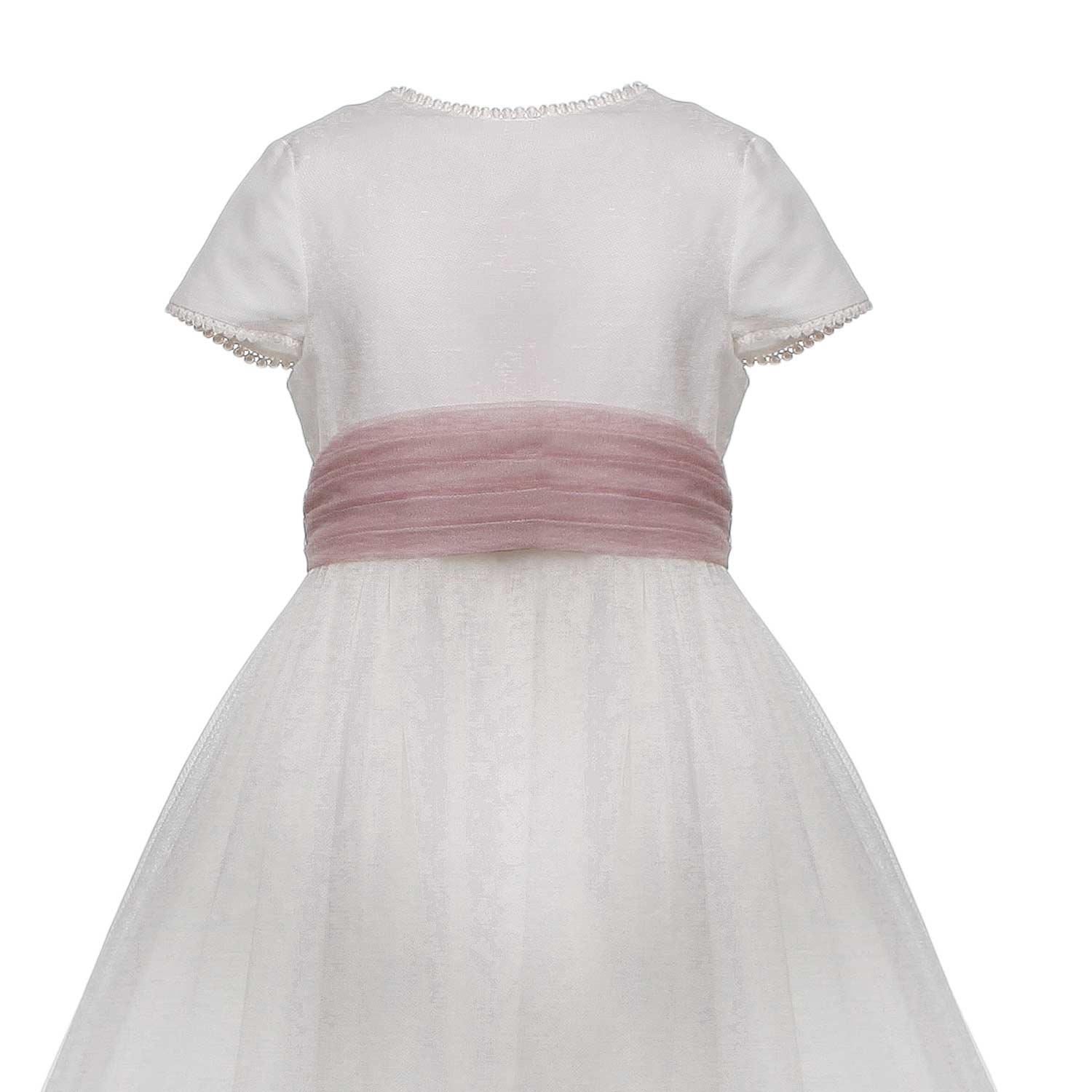 ABITO CERIMONIA BIANCO AVORIO E ROSA MALVA - annameglio.com abbigliamento moda