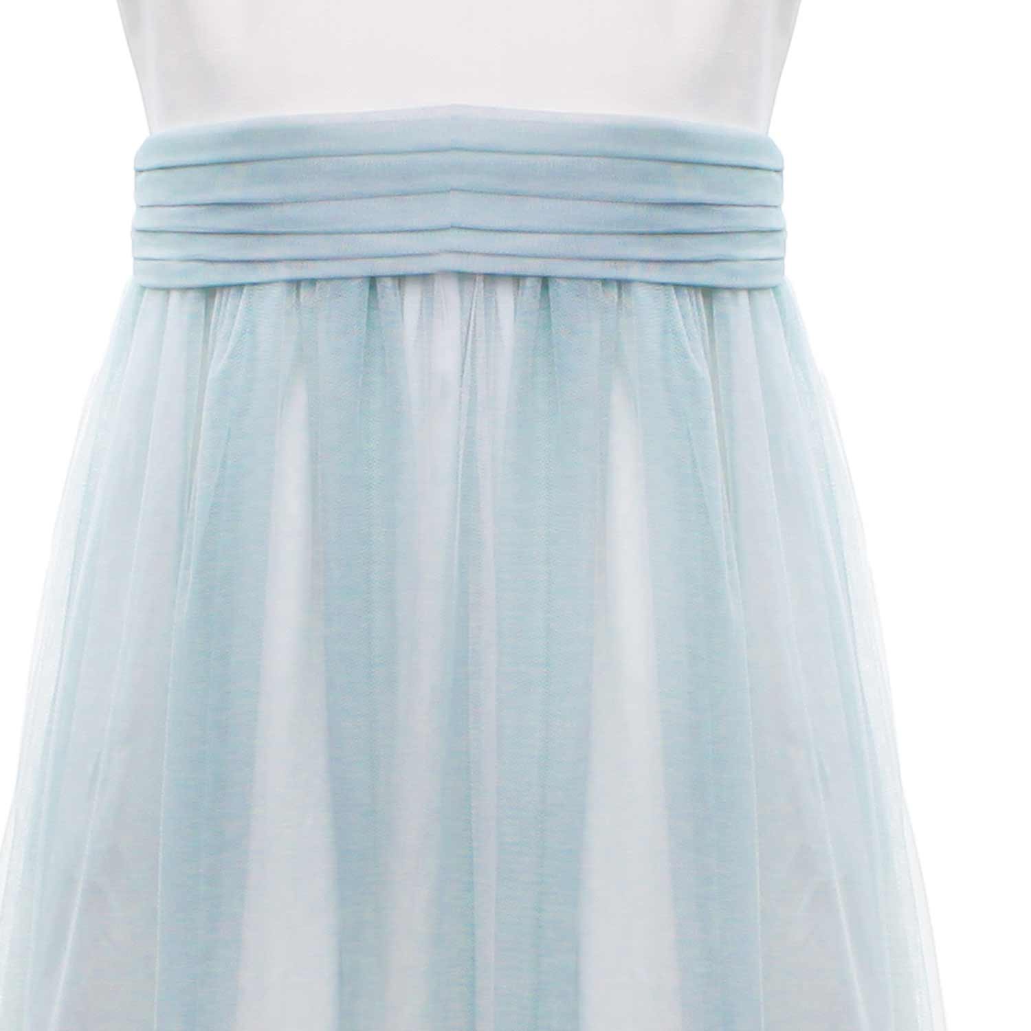 ABITO CERIMONIA BIANCO NATURALE E VERDE ACQUA - annameglio.com abbigliamento moda