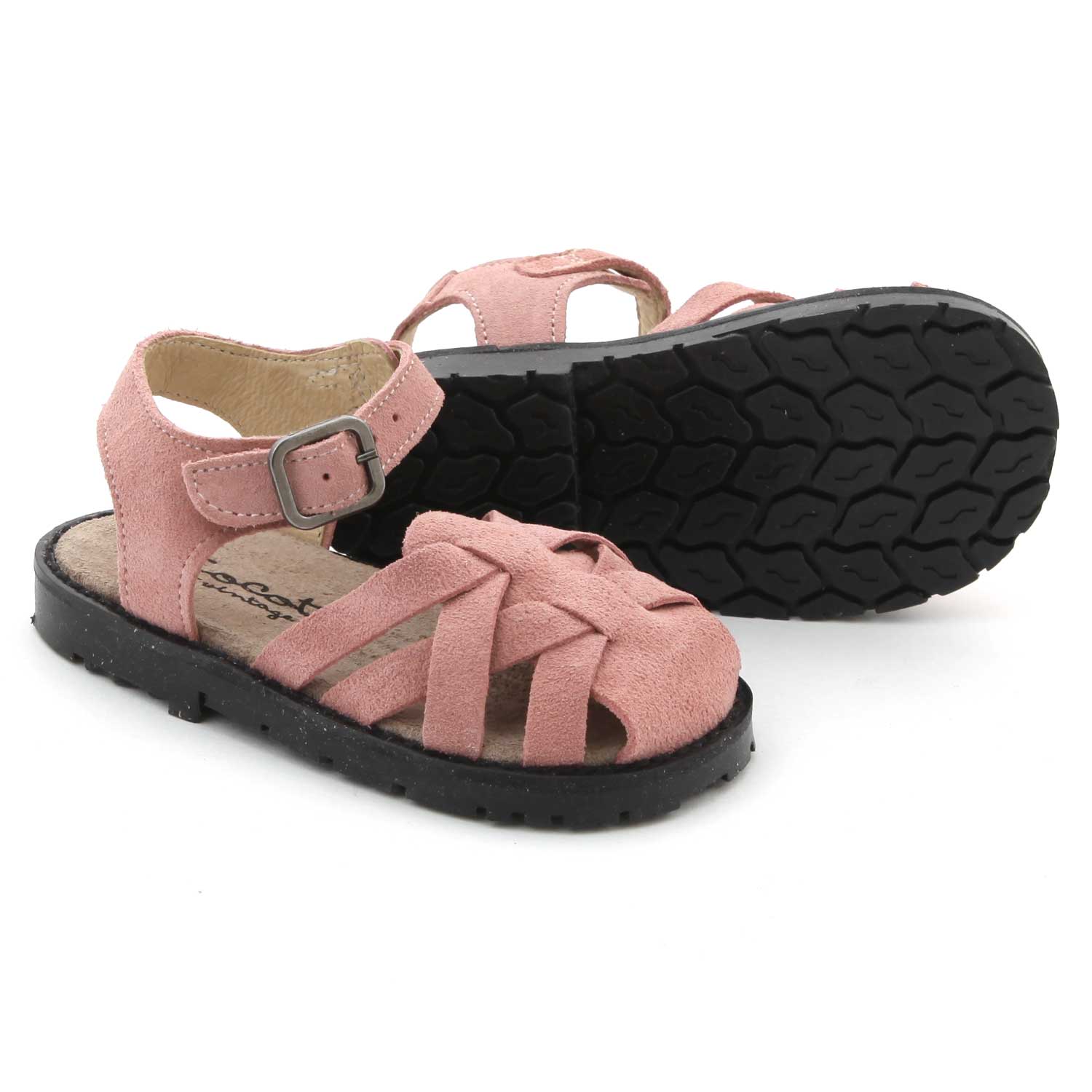 SANDALI IN SUEDE ROSA BAMBINA BABY - annameglio.com abbigliamento moda