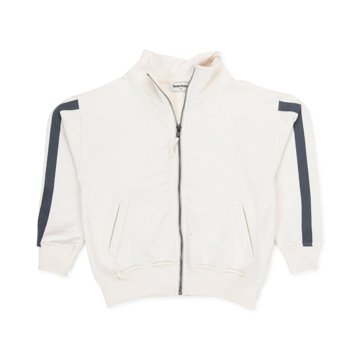 FELPA PANNA E ANTRACITE CON ZIP JR E TEEN - annameglio.com abbigliamento moda