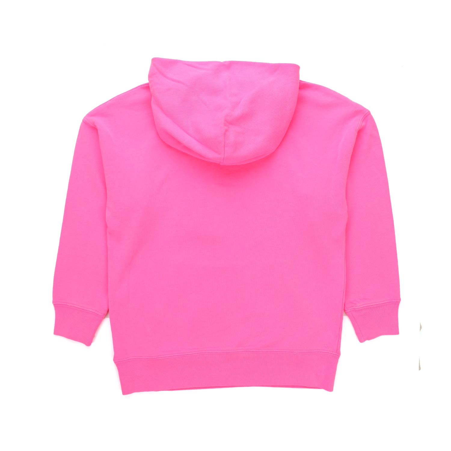 FELPA ROSA FLUO CON CAPPUCCIO BAMBINA E TEEN - annameglio.com abbigliamento moda