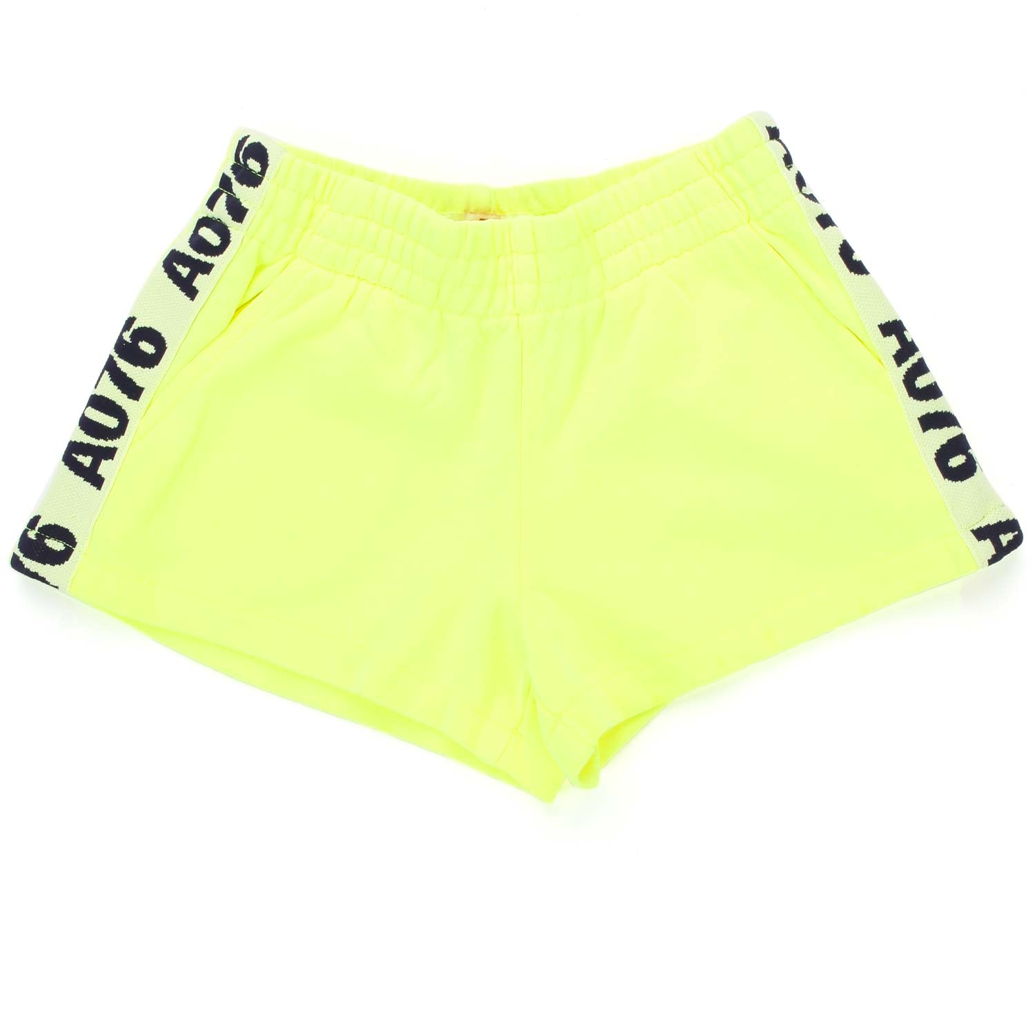 SHORTS LENI GIALLO FLUO BAMBINA E TEEN - annameglio.com abbigliamento moda