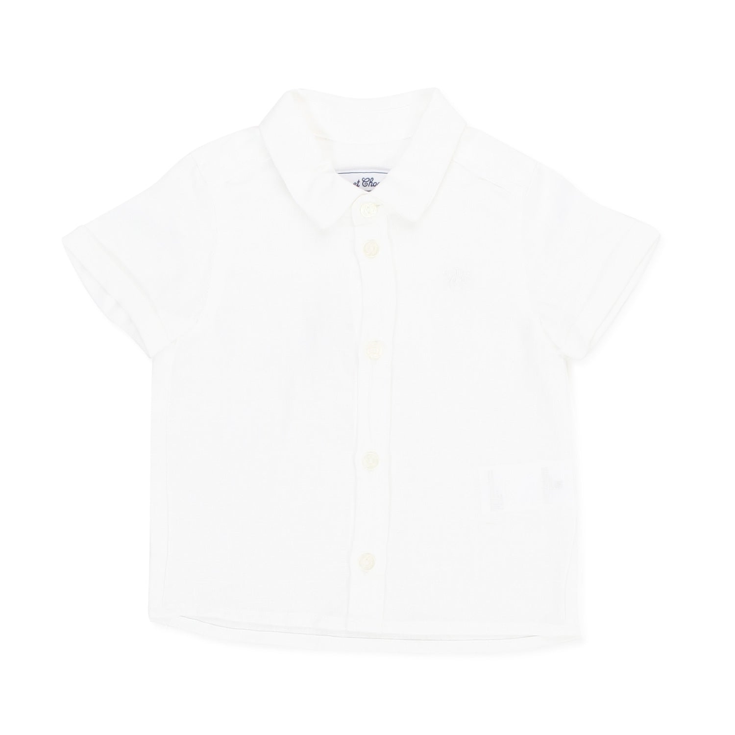 CAMICETTA DI LINO BIANCA BIMBO E NEONATO - annameglio.com abbigliamento moda