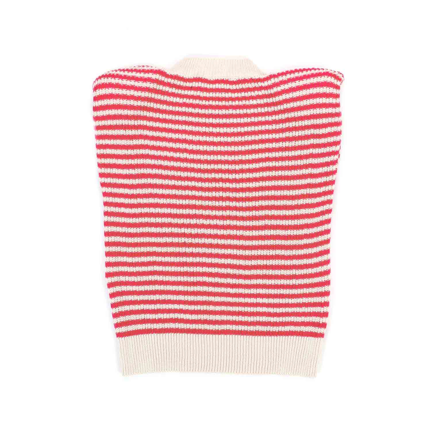 TOP IN MAGLIA BEIGE E ROSSO BAMBINA E TEEN - annameglio.com abbigliamento moda