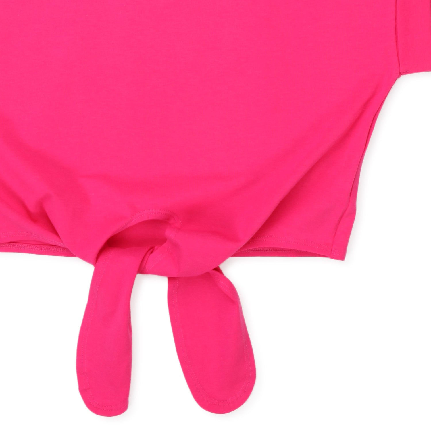 T-SHIRT CROPPED FUCSIA CON LEMBI BAMBINA E TEEN - annameglio.com abbigliamento moda