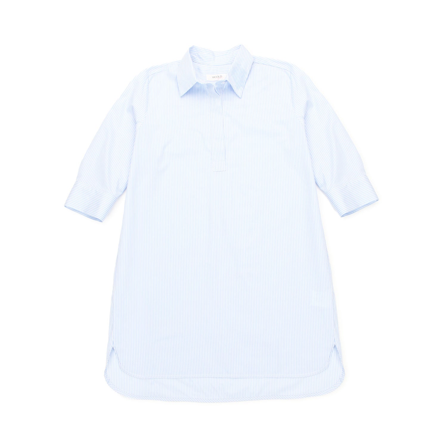 ABITO CHEMISIER BIANCO E AZZURRO A RIGHE - annameglio.com abbigliamento moda