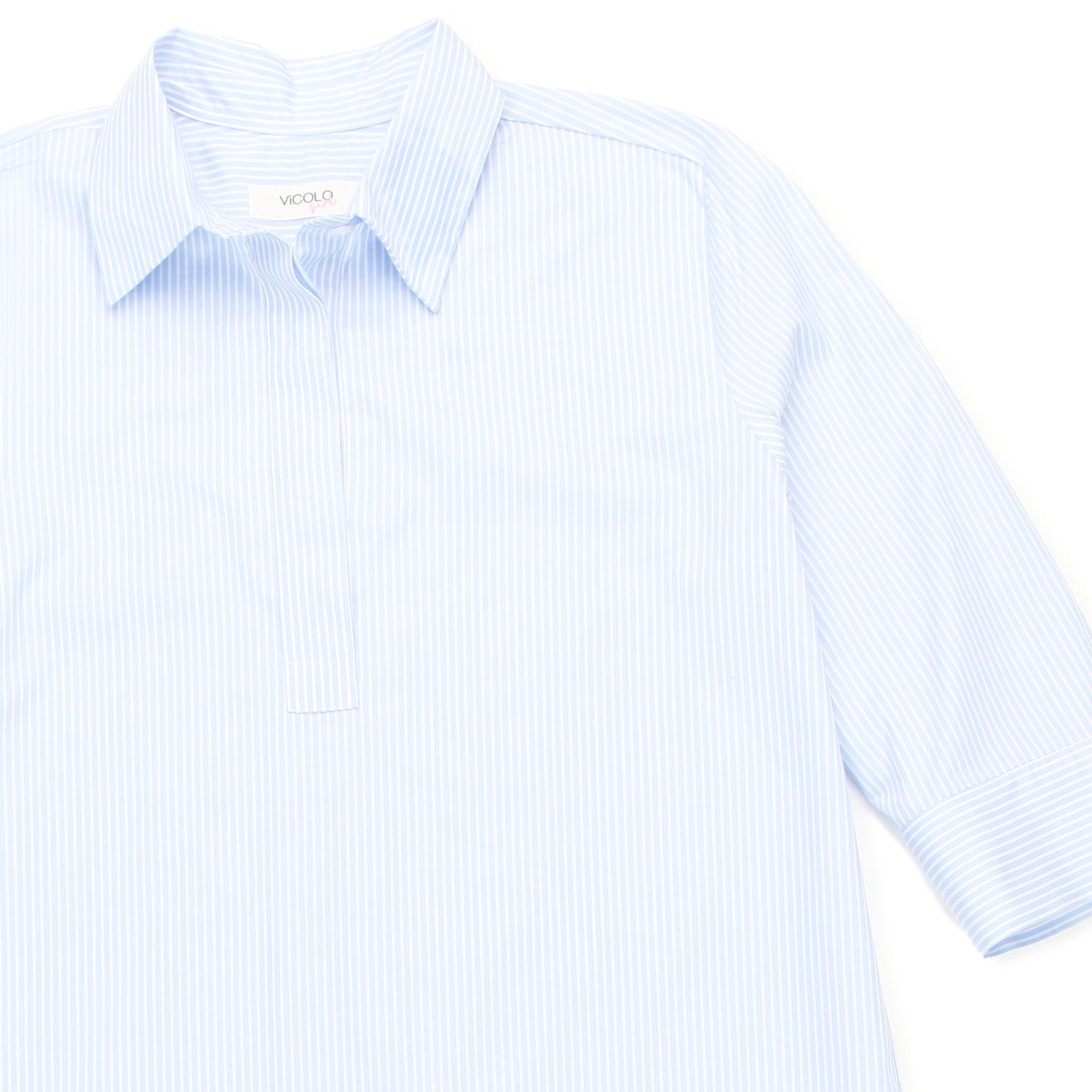 ABITO CHEMISIER BIANCO E AZZURRO A RIGHE - annameglio.com abbigliamento moda