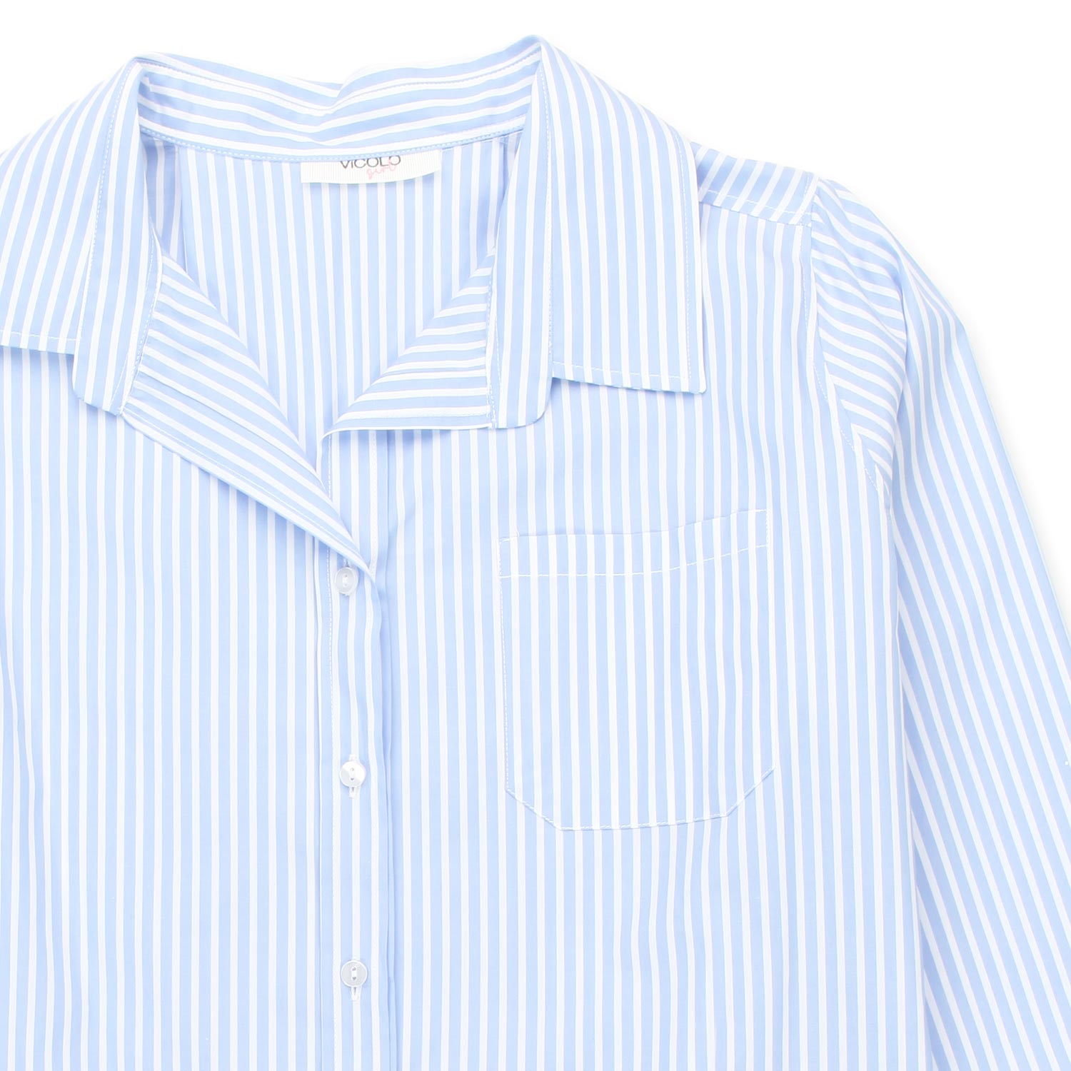 CAMICIA OVERSIZE BIANCA E AZZURRA A RIGHE - annameglio.com abbigliamento moda