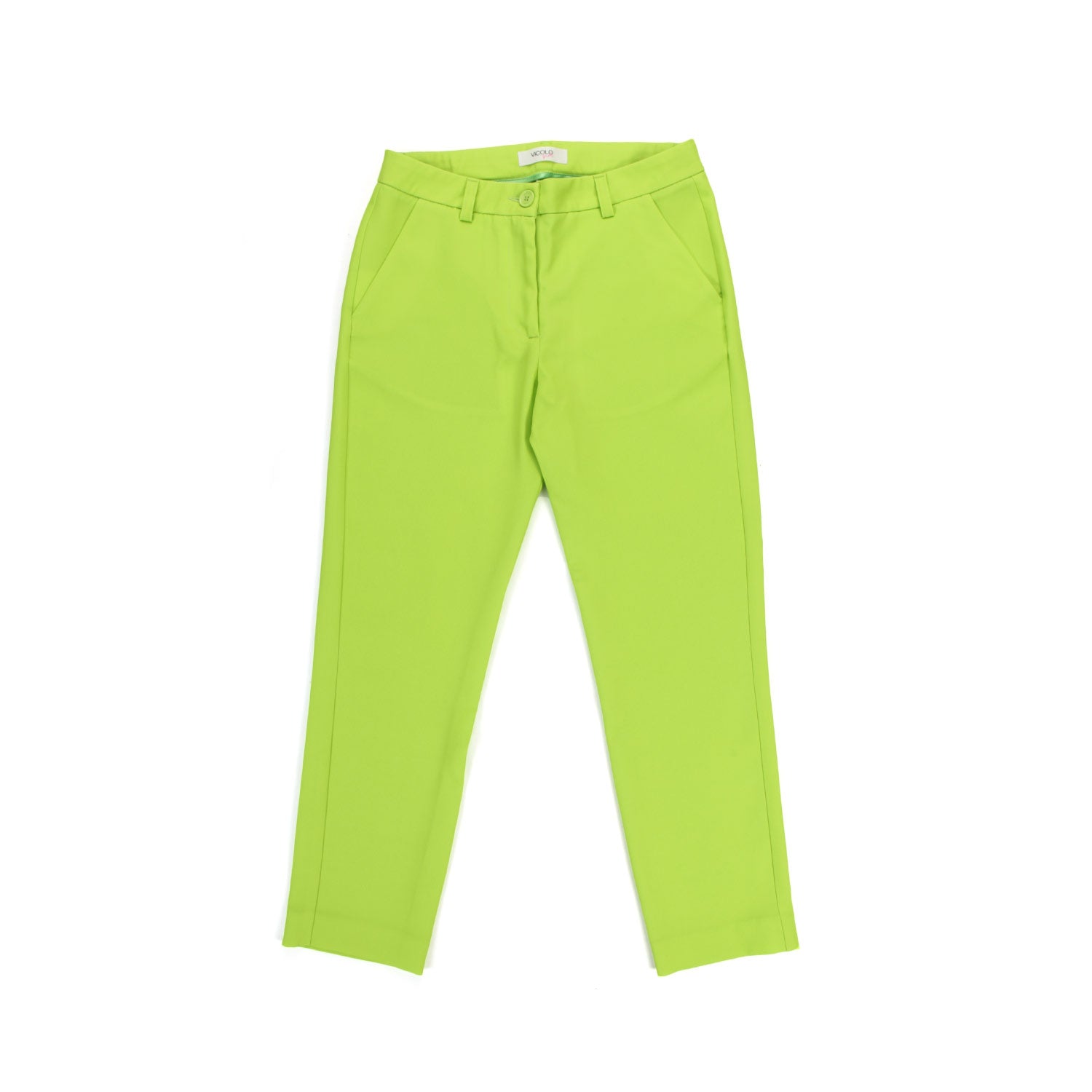 PANTALONE SLIM VERDE LIME BAMBINA E TEEN - annameglio.com abbigliamento moda