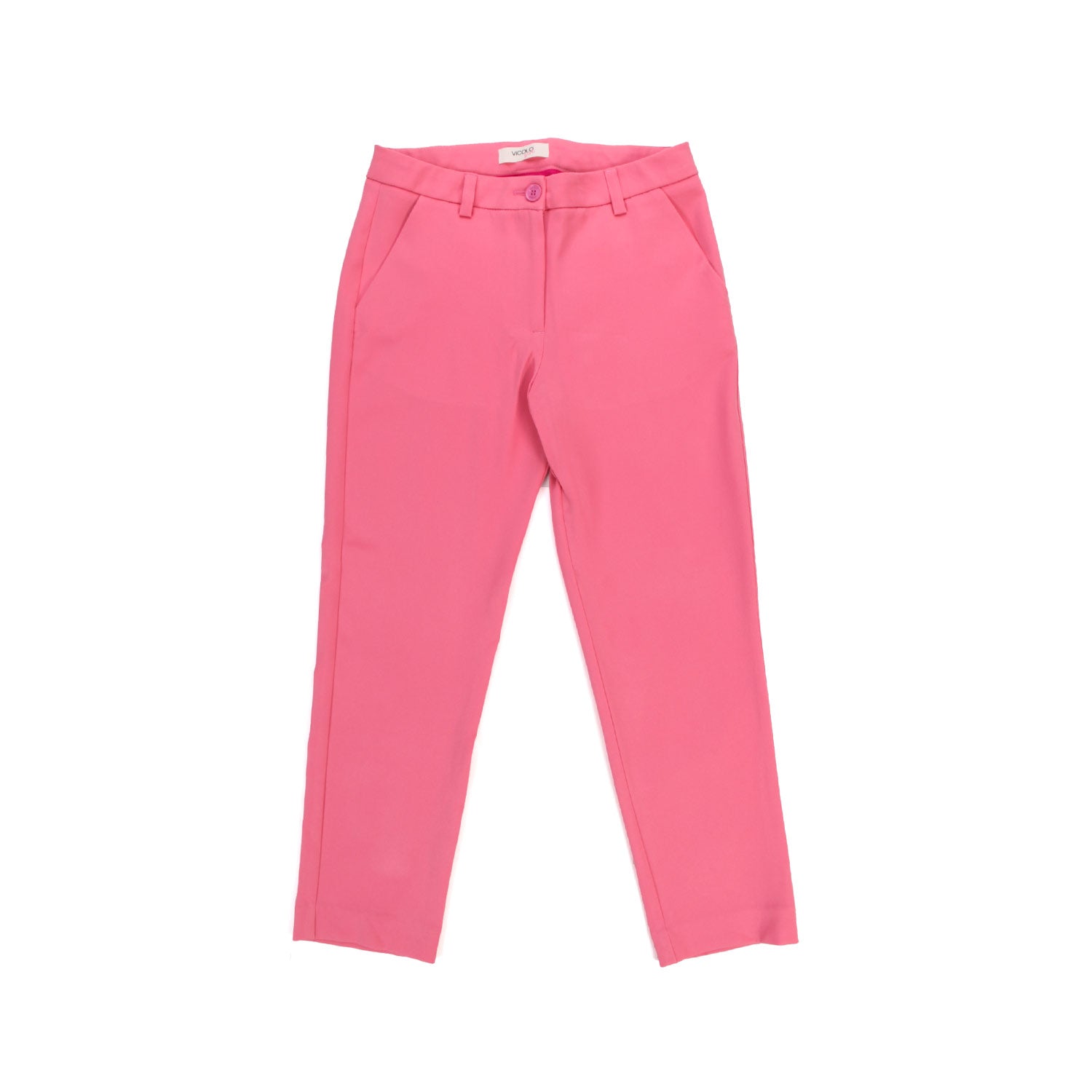 PANTALONE SLIM FUCSIA BAMBINA E TEEN - annameglio.com abbigliamento moda