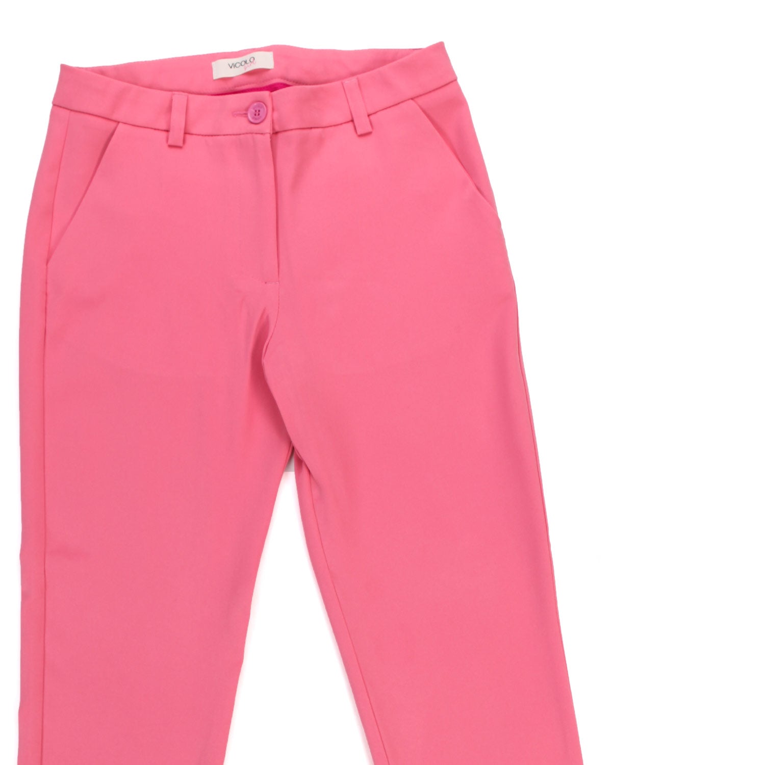 PANTALONE SLIM FUCSIA BAMBINA E TEEN - annameglio.com abbigliamento moda