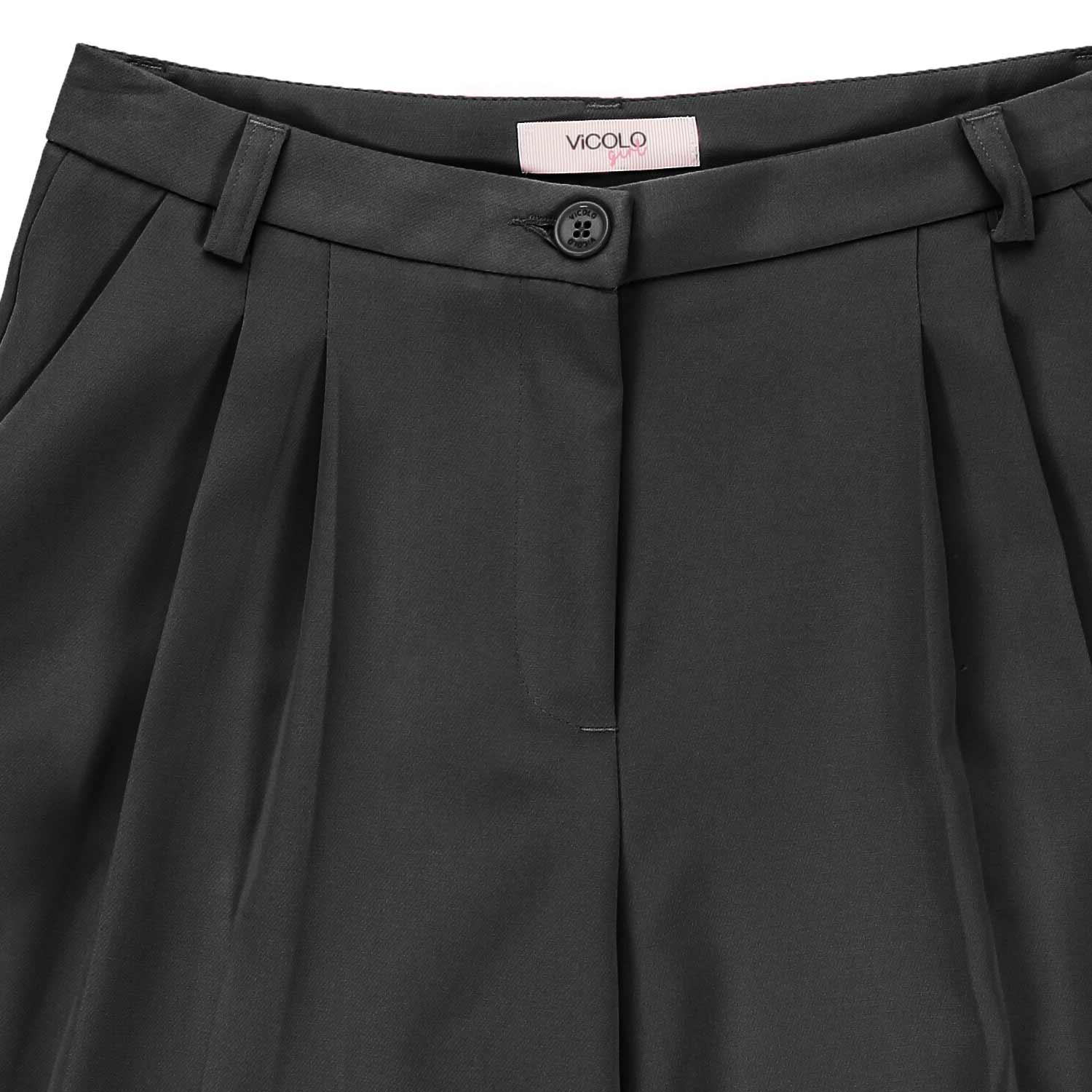 SHORTS NERO SATINATO BAMBINA E TEEN - annameglio.com abbigliamento moda