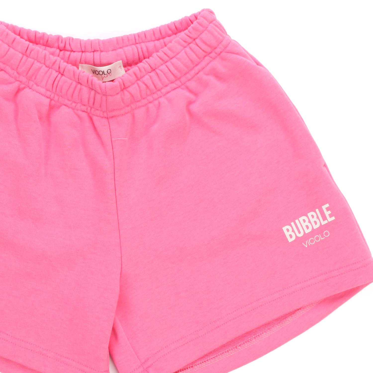 SHORTS IN FELPA FUCSIA CON LOGO BAMBINA E TEEN - annameglio.com abbigliamento moda