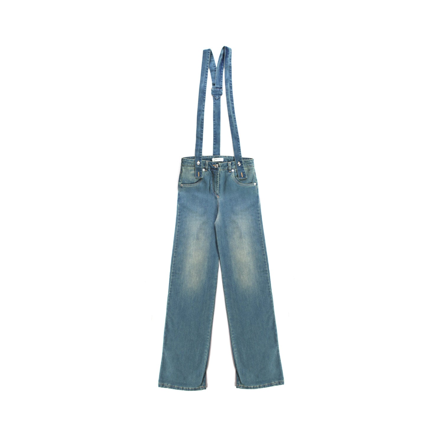 JEANS A ZAMPA CON BRETELLE - annameglio.com abbigliamento moda