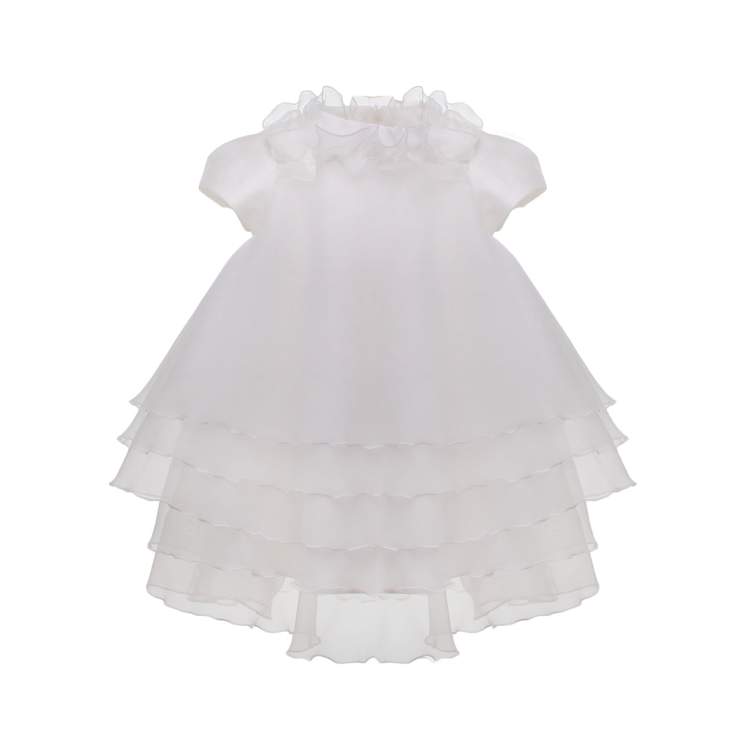 ABITO BATTESIMO BIANCO IN ORGANZA - annameglio.com abbigliamento moda