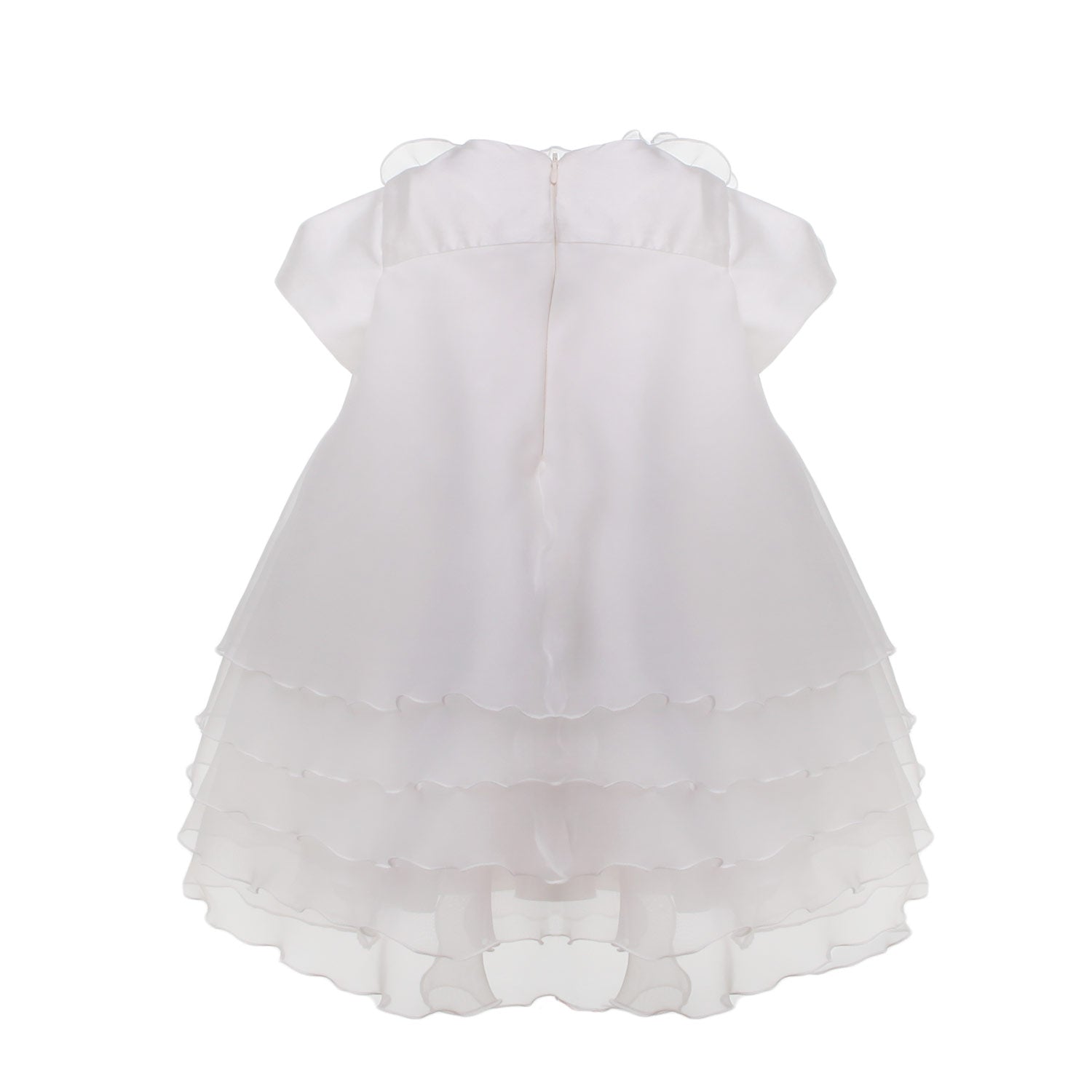 ABITO BATTESIMO BIANCO IN ORGANZA - annameglio.com abbigliamento moda