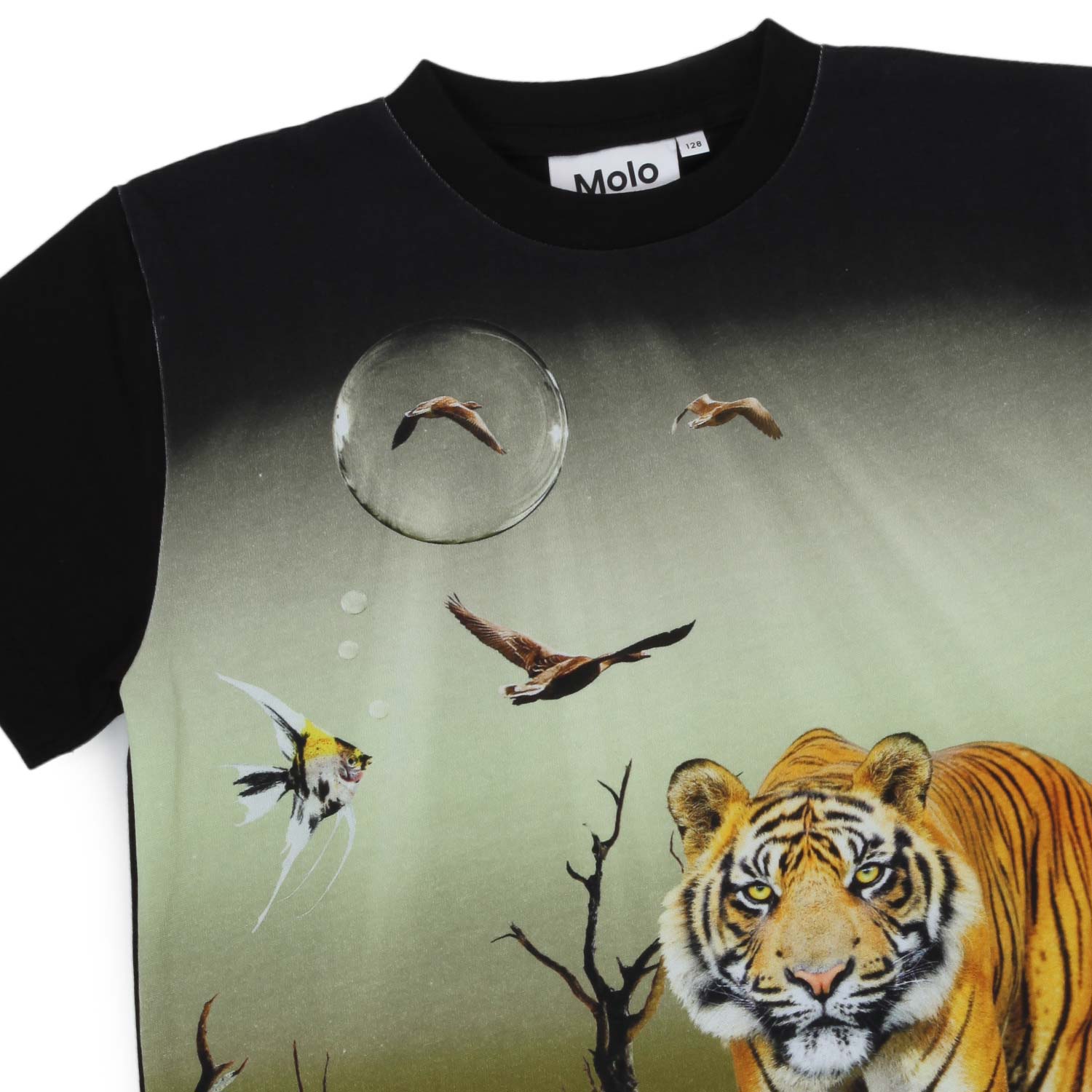 T-SHIRT ROXO SURREAL WORLD NERA BAMBINO E TEEN - annameglio.com abbigliamento moda