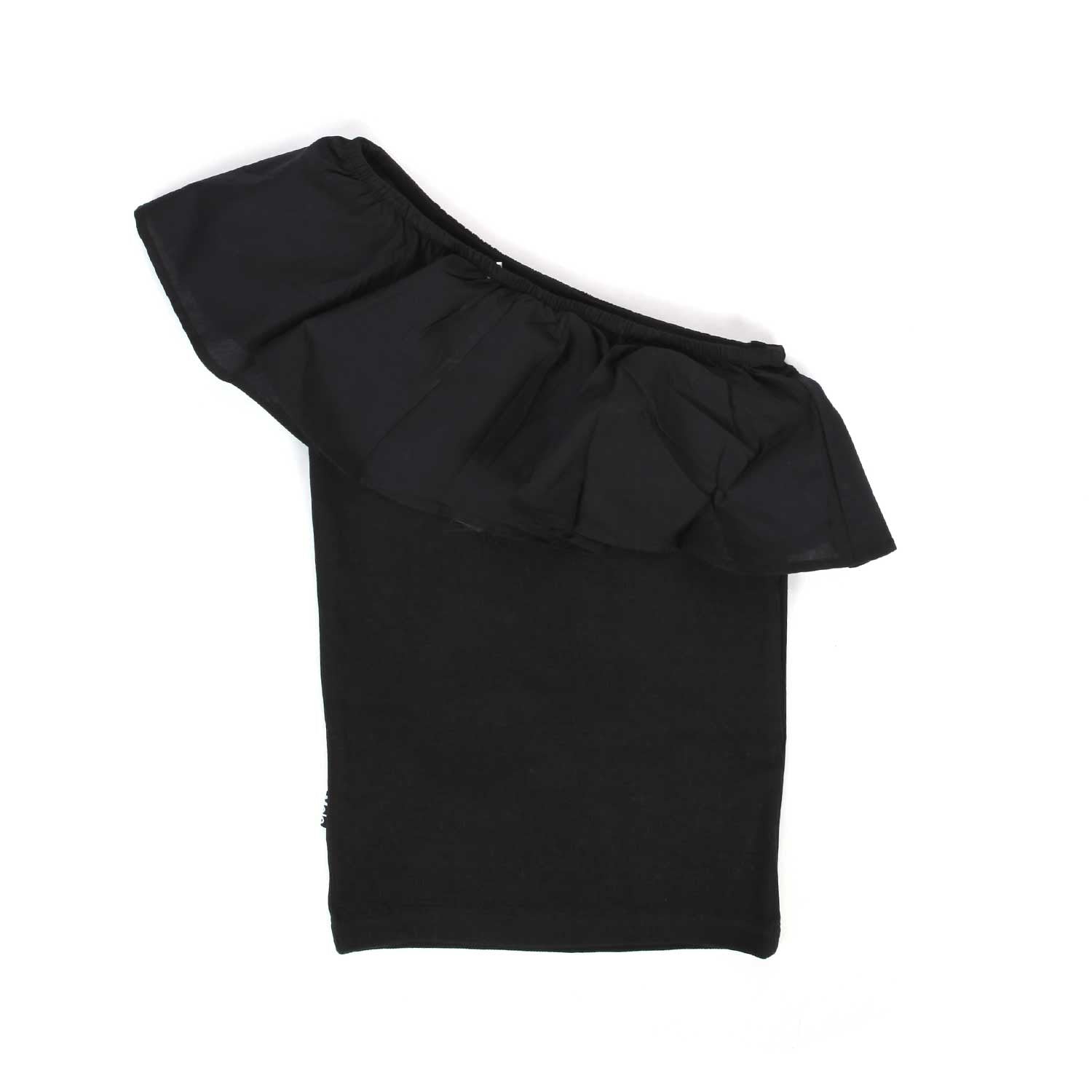 TOP MONOSPALLA REBECCA NERO BAMBINA E TEEN - annameglio.com abbigliamento moda