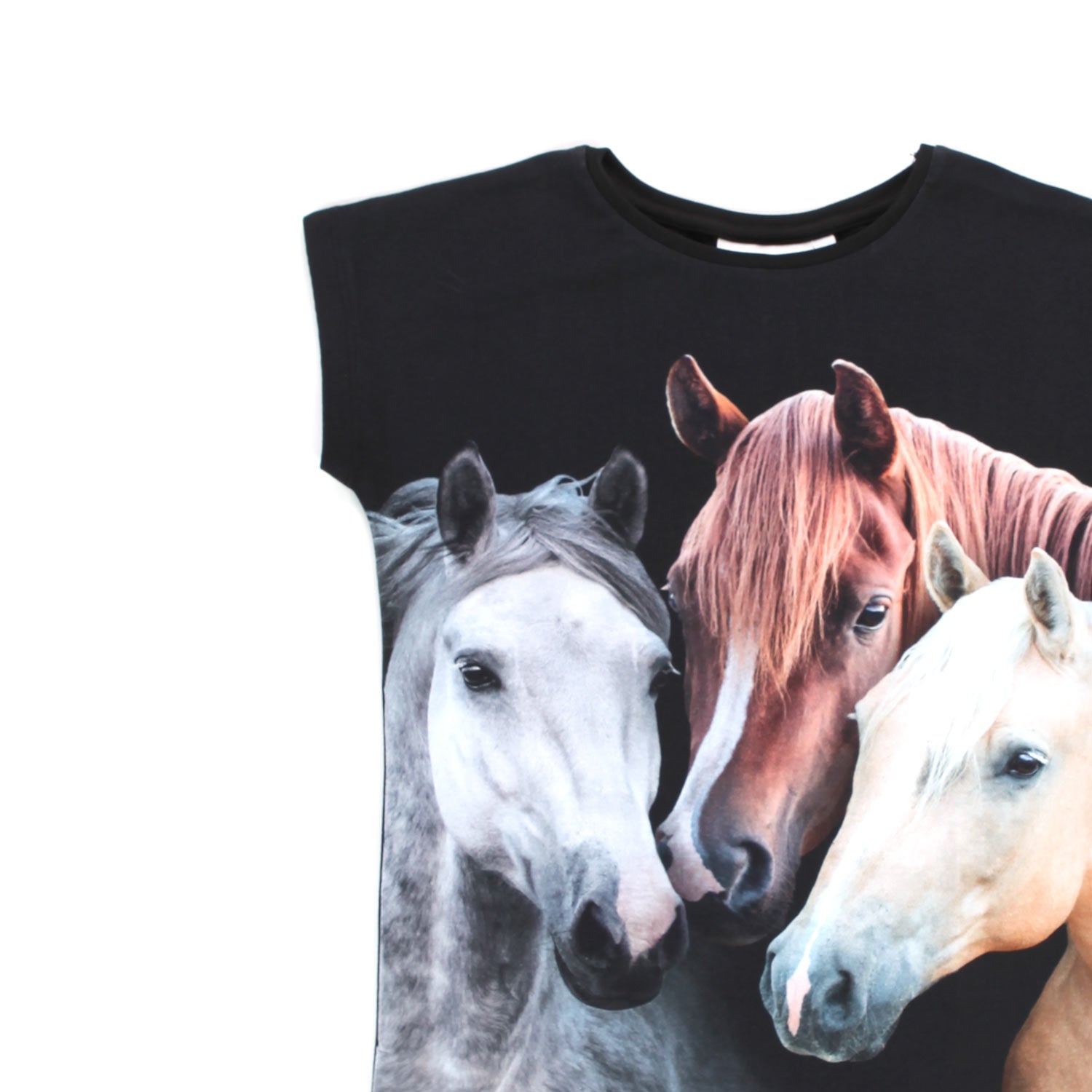 T-SHIRT RAGNHILDE TRIPLETS NERA BAMBINA E TEEN - annameglio.com abbigliamento moda