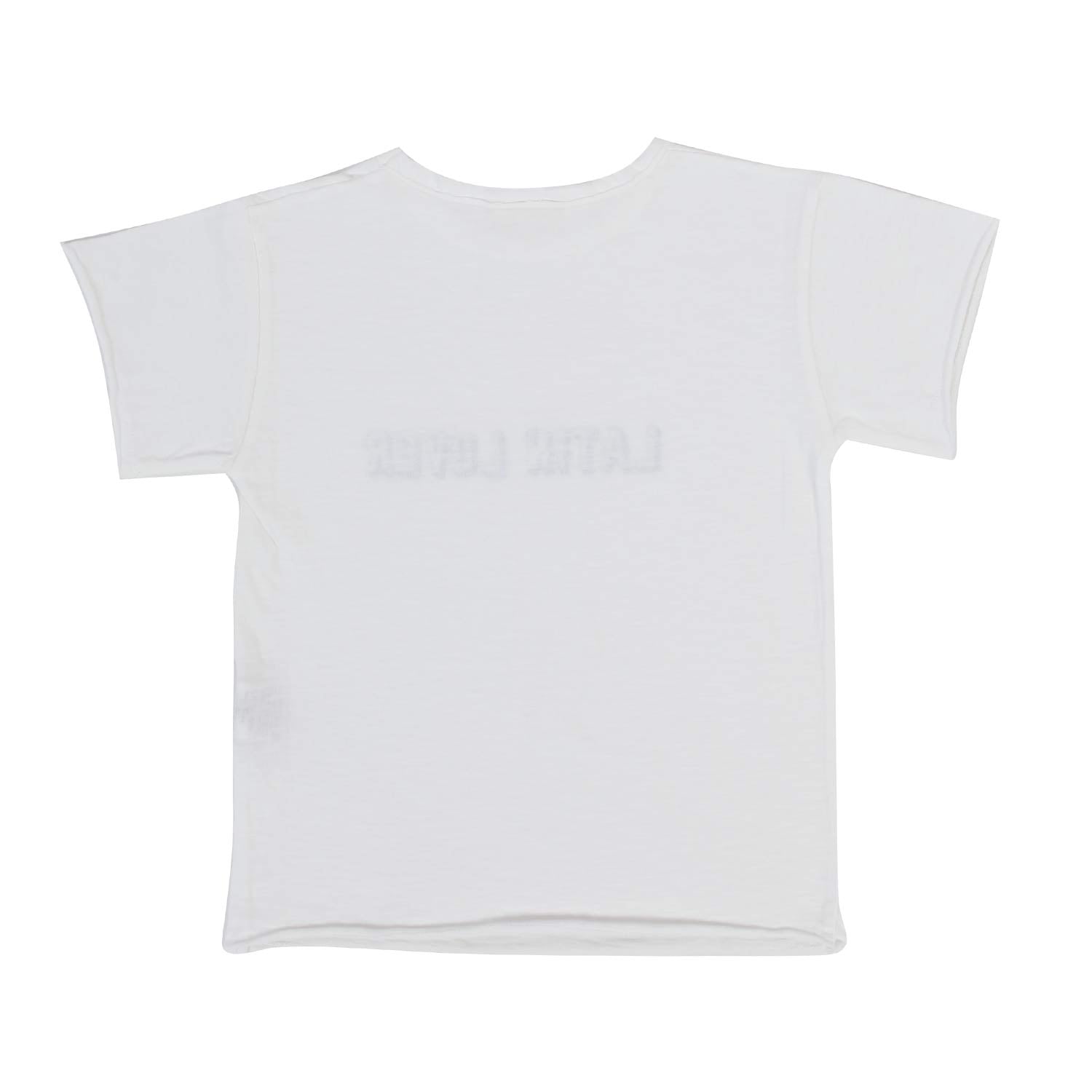 T-SHIRT BIANCA CON STAMPA BLU BAMBINO E BEBÈ - annameglio.com abbigliamento moda