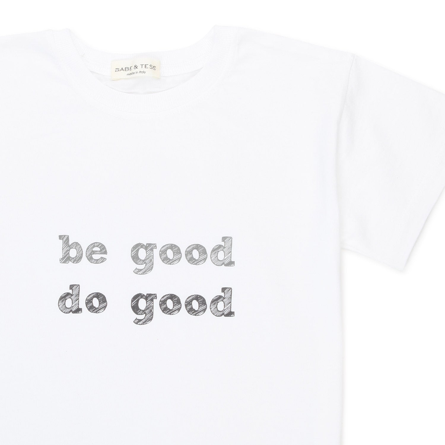 T-SHIRT BIANCA CON LETTERING BAMBINA E BEBÈ - annameglio.com abbigliamento moda