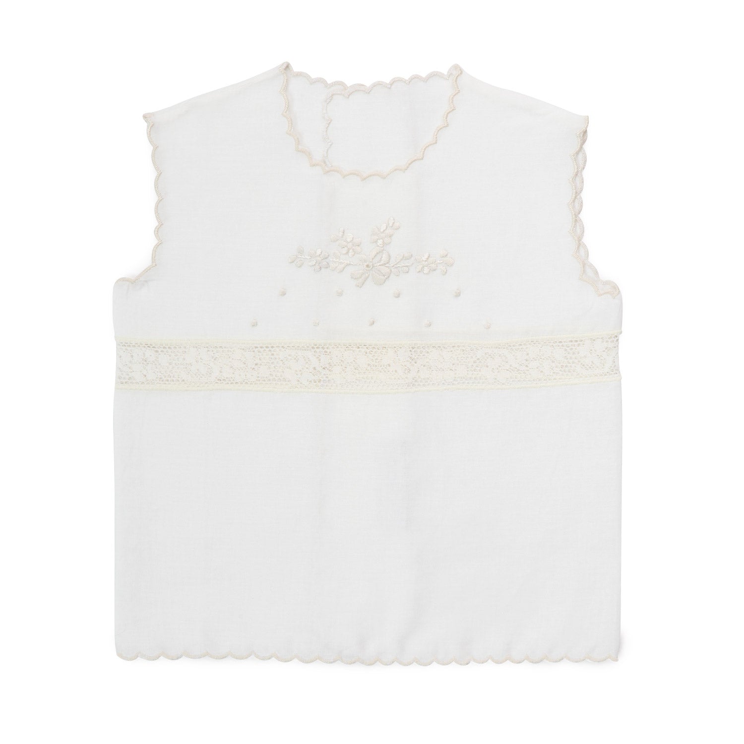 CAMICINO DELLA FORTUNA BIANCO E ECRU - annameglio.com abbigliamento moda