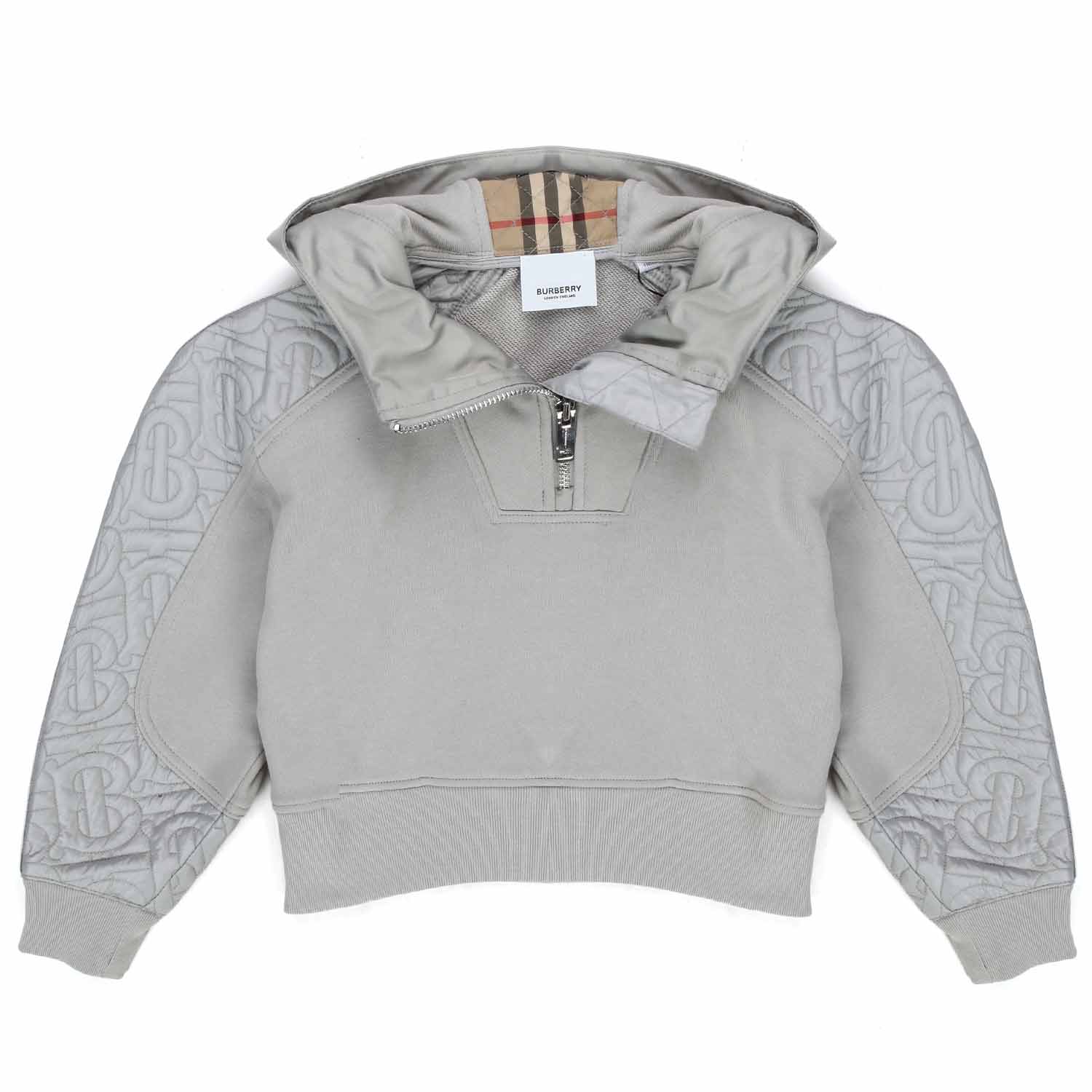 FELPA HOODIE GRIGIA BAMBINA - annameglio.com abbigliamento moda