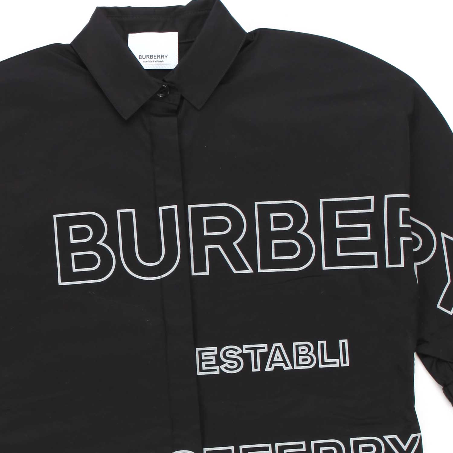 VESTITO CHEMISIER NERO BAMBINA BABY - annameglio.com abbigliamento moda