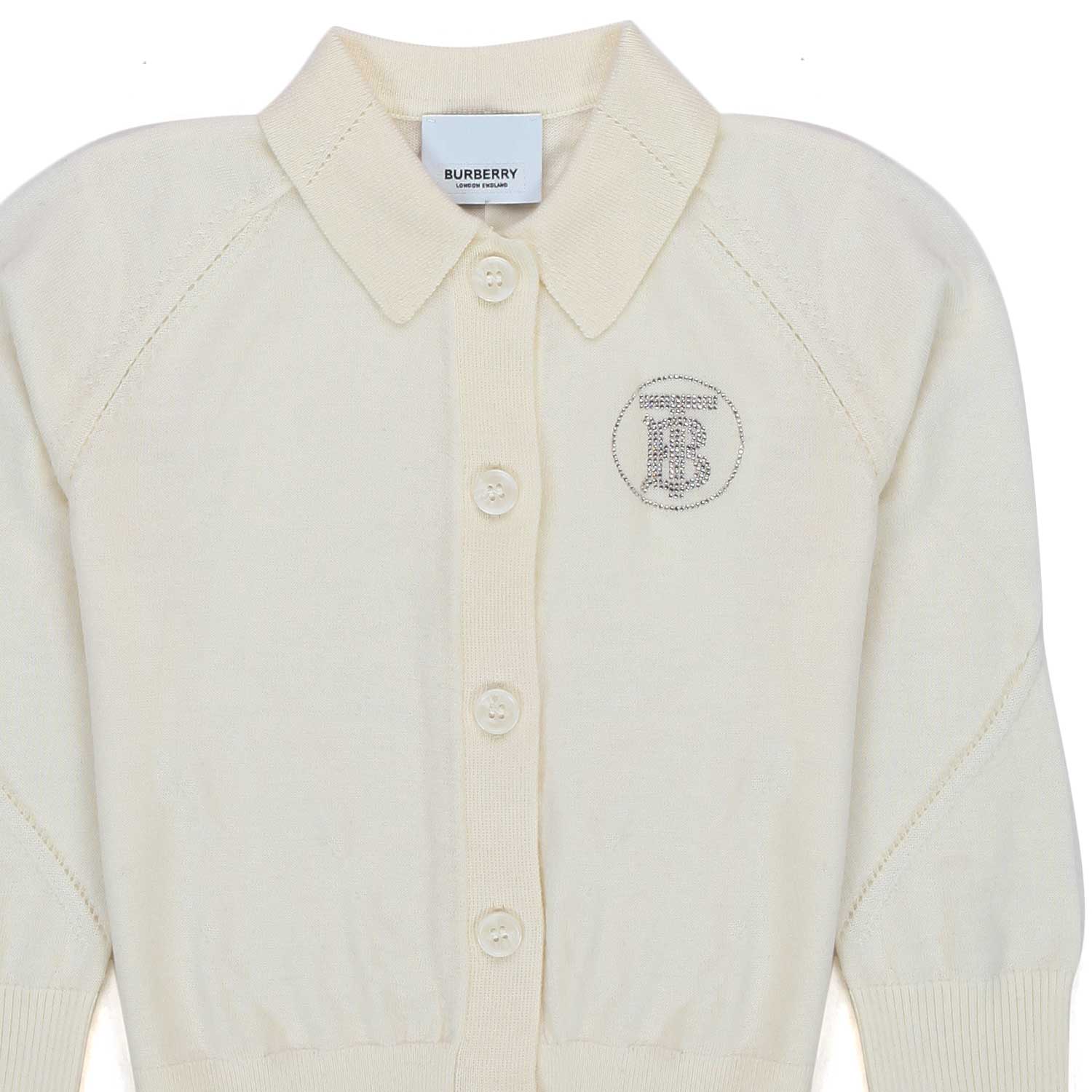 CARDIGAN BIANCO PANNA BAMBINA BABY - annameglio.com abbigliamento moda