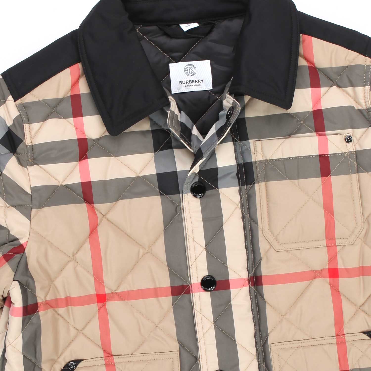 CAPPOTTO TRAPUNTATO TARTAN BEIGE BAMBINA - annameglio.com abbigliamento moda