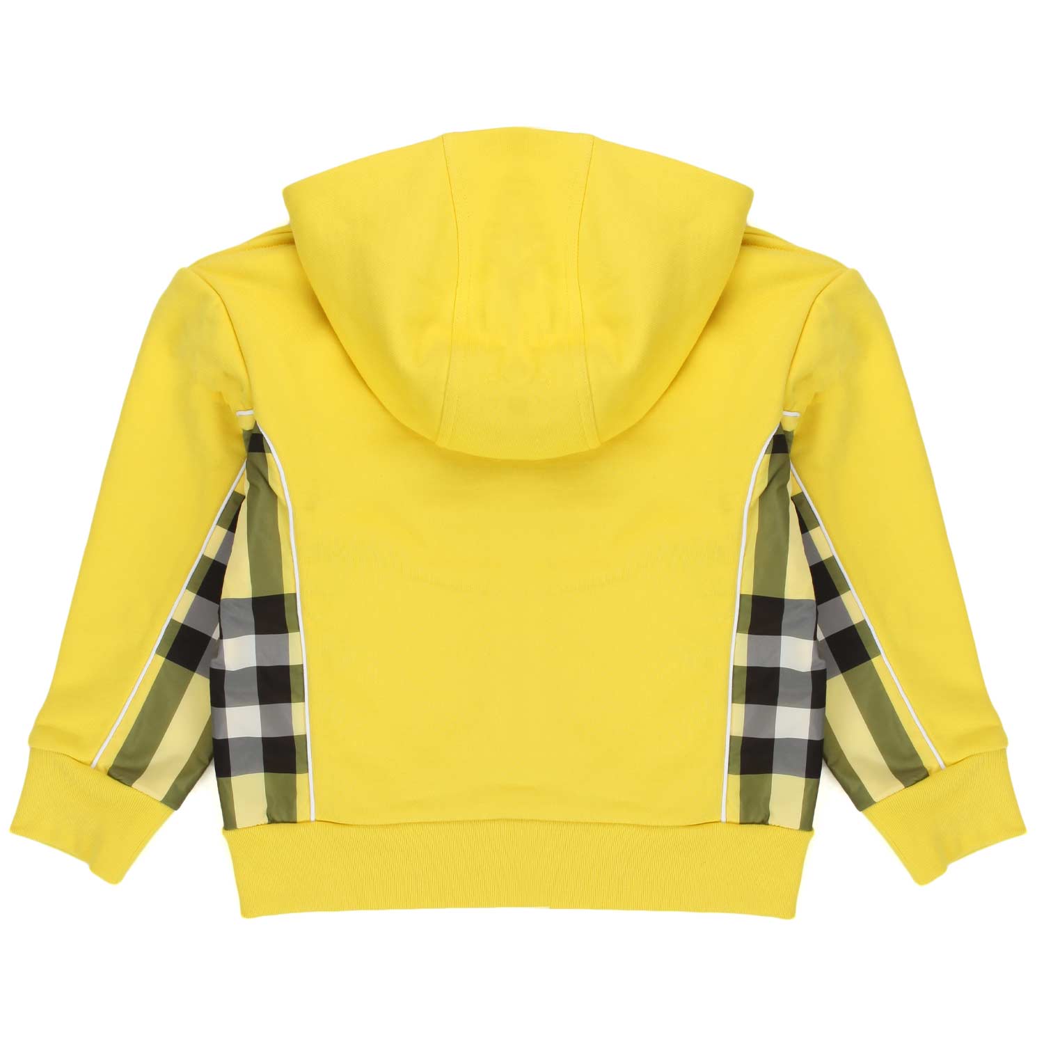 FELPA HOODIE UNISEX GIALLA E TARTAN - annameglio.com abbigliamento moda