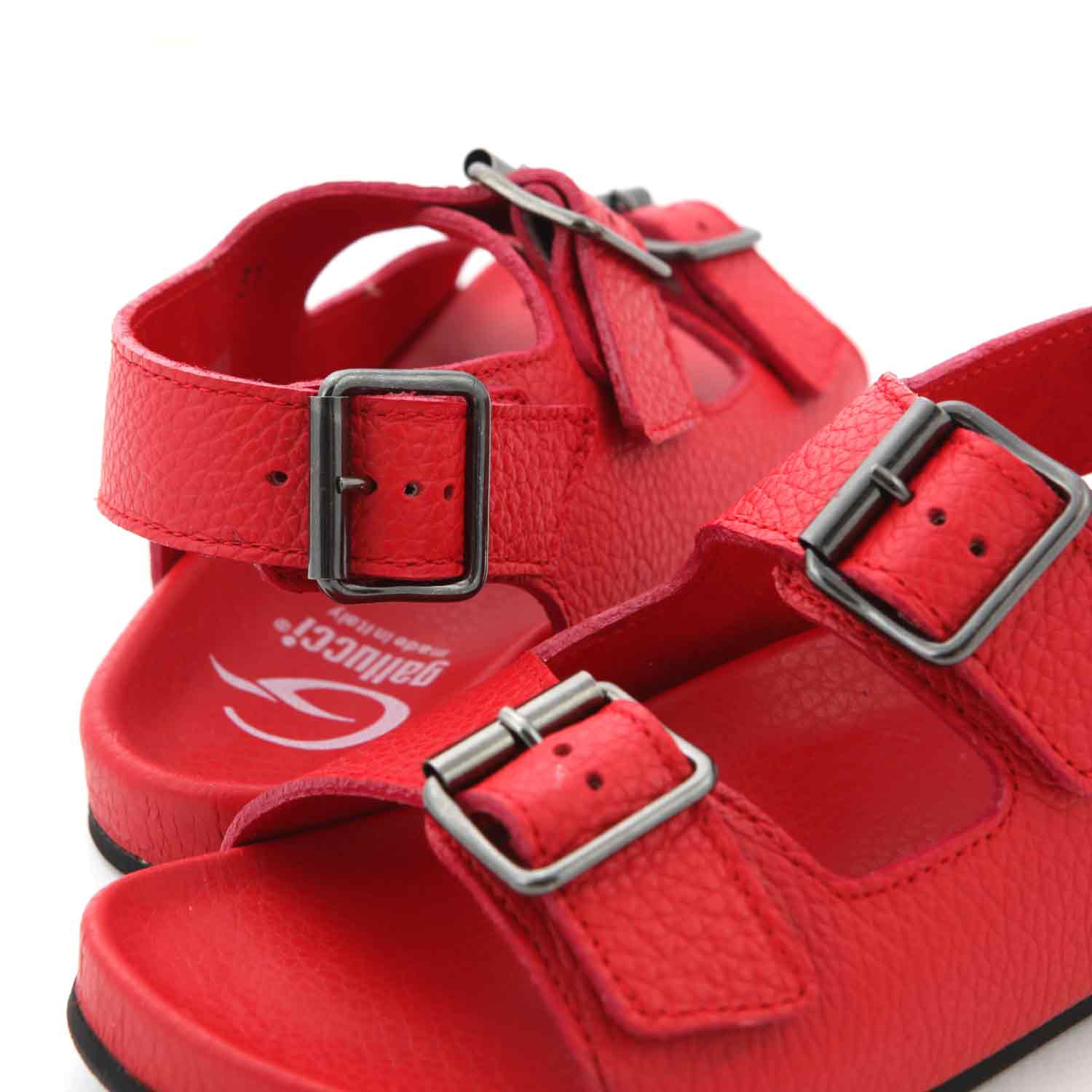 SANDALI UNISEX ROSSI IN PELLE JR E TEEN - annameglio.com abbigliamento moda