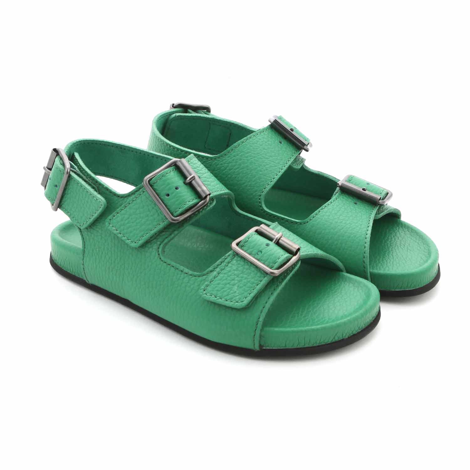 SANDALI UNISEX VERDI IN PELLE JR E TEEN - annameglio.com abbigliamento moda