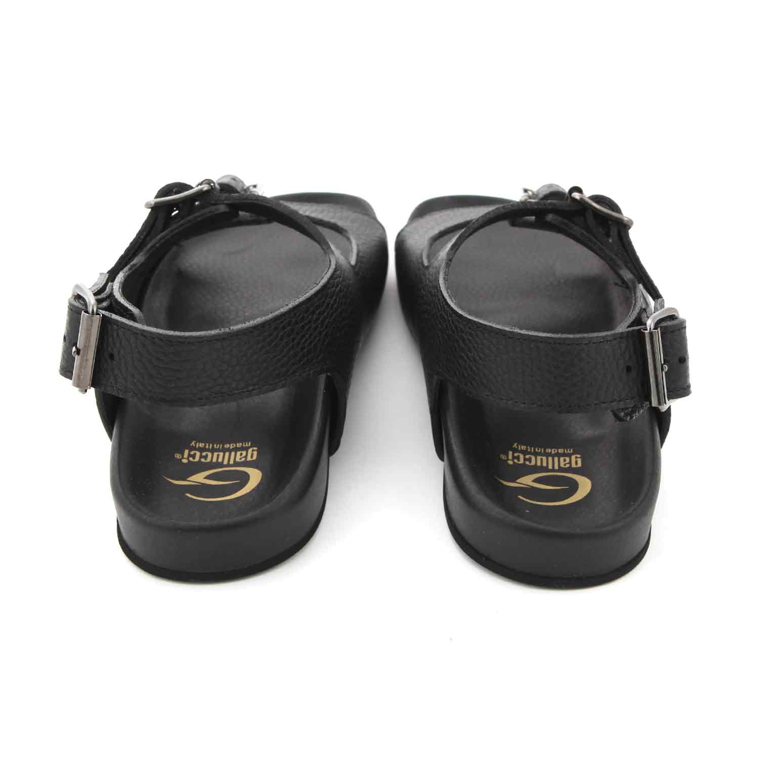 SANDALI UNISEX NERI IN PELLE TEENAGER - annameglio.com abbigliamento moda