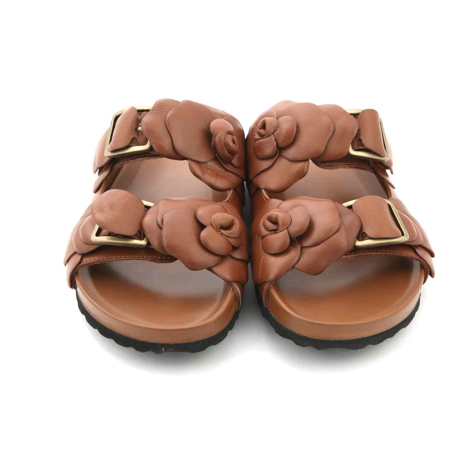 SANDALI MARRONI IN PELLE BAMBINA E TEEN - annameglio.com abbigliamento moda