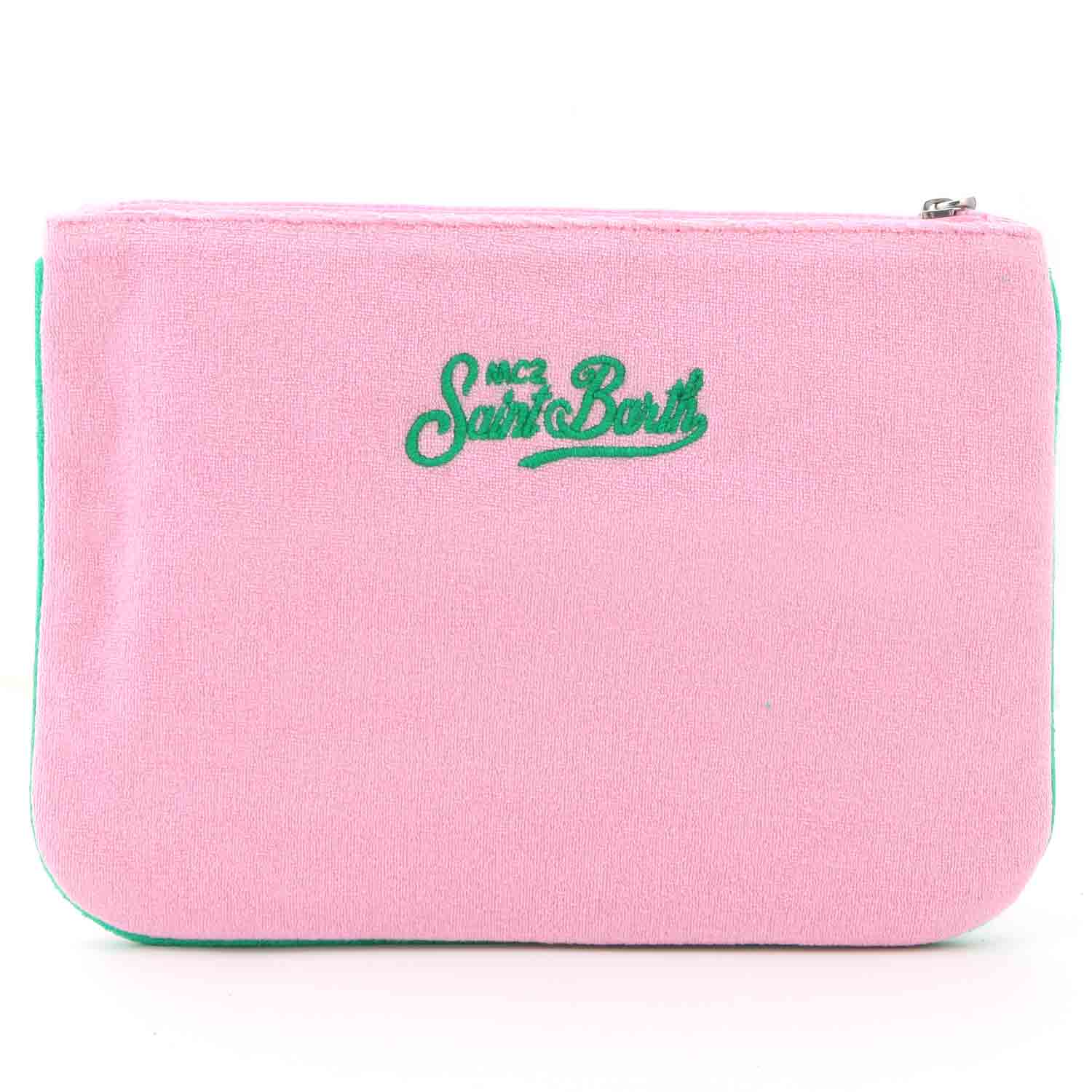 POCHETTE PARISIENNE IN SPUGNA ROSA E VERDE - annameglio.com abbigliamento moda