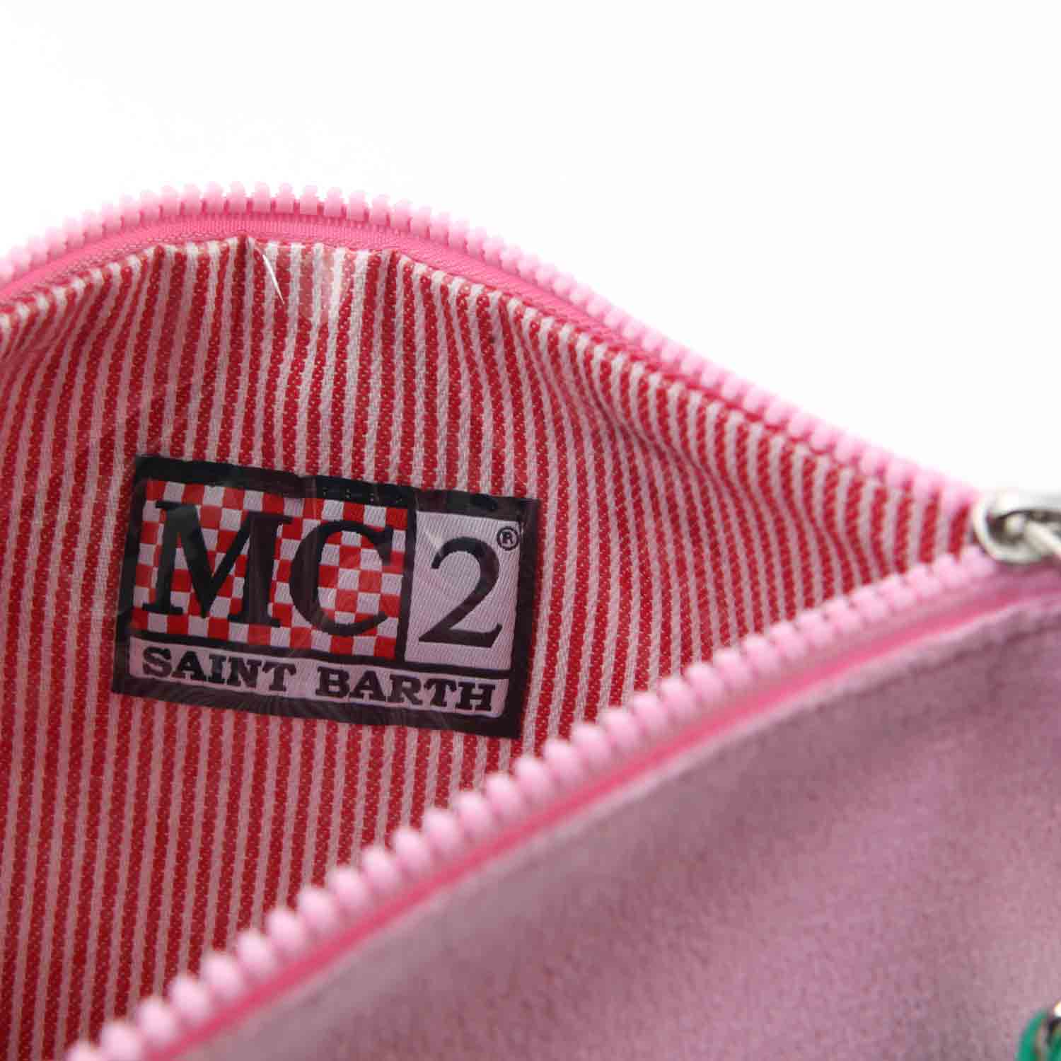 POCHETTE PARISIENNE IN SPUGNA ROSA E VERDE - annameglio.com abbigliamento moda