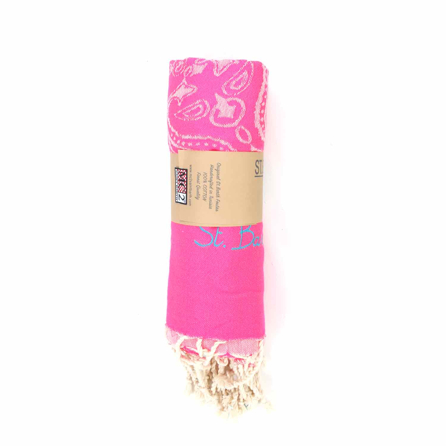 TELO MARE FOUTA BANDANA FUCSIA BAMBINA E TEEN - annameglio.com abbigliamento moda