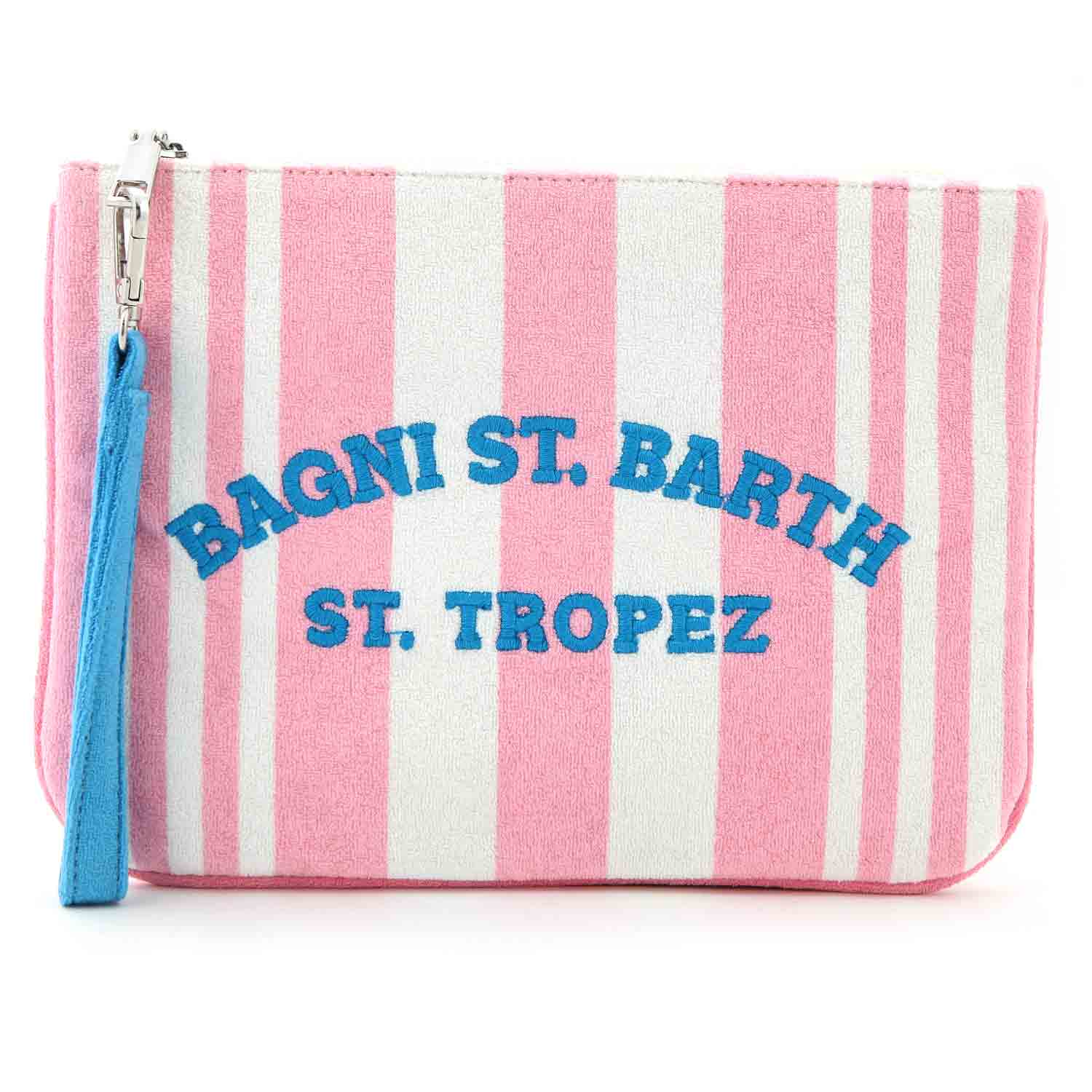 POCHETTE PARISIENNE IN SPUGNA BIANCA E ROSA - annameglio.com abbigliamento moda