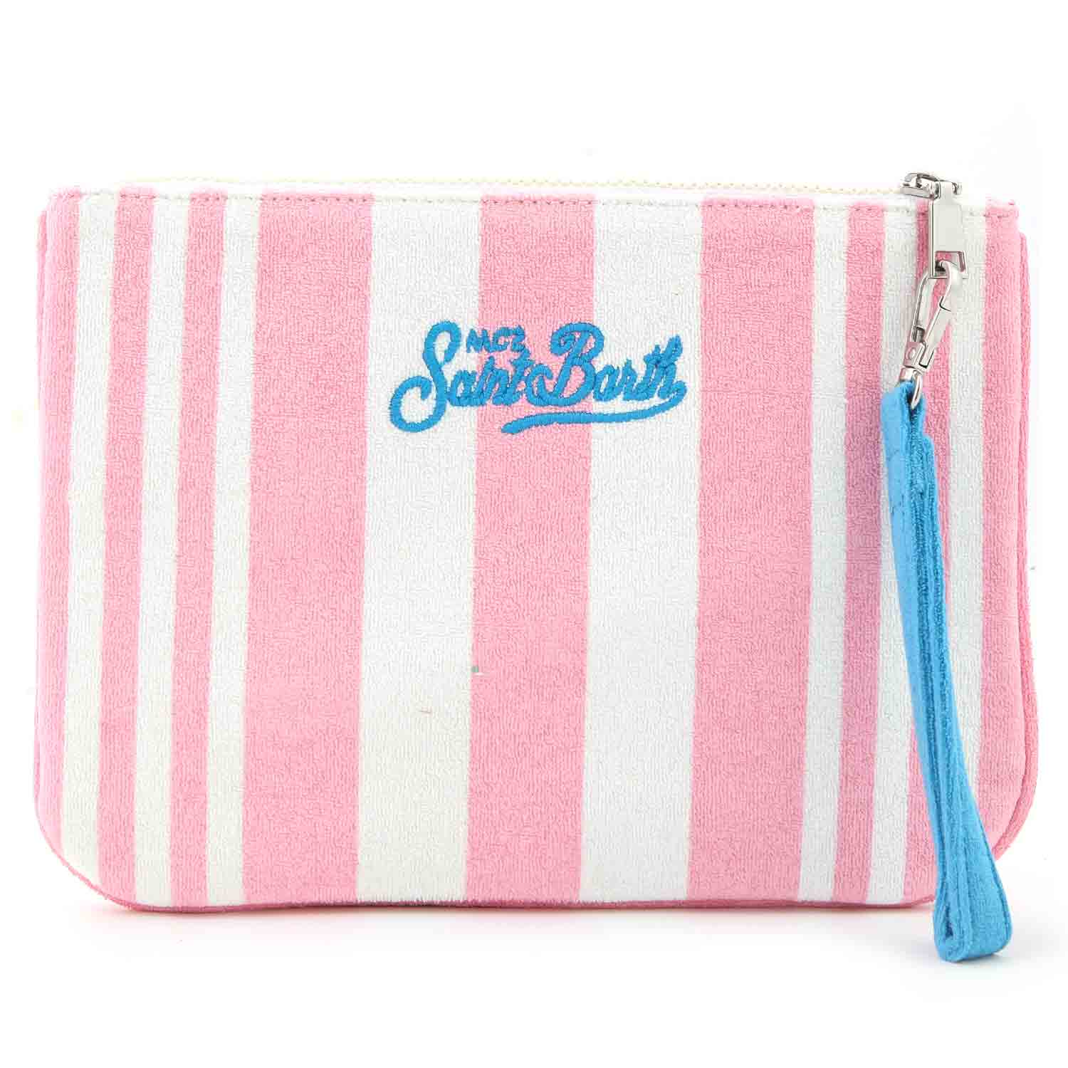 POCHETTE PARISIENNE IN SPUGNA BIANCA E ROSA - annameglio.com abbigliamento moda