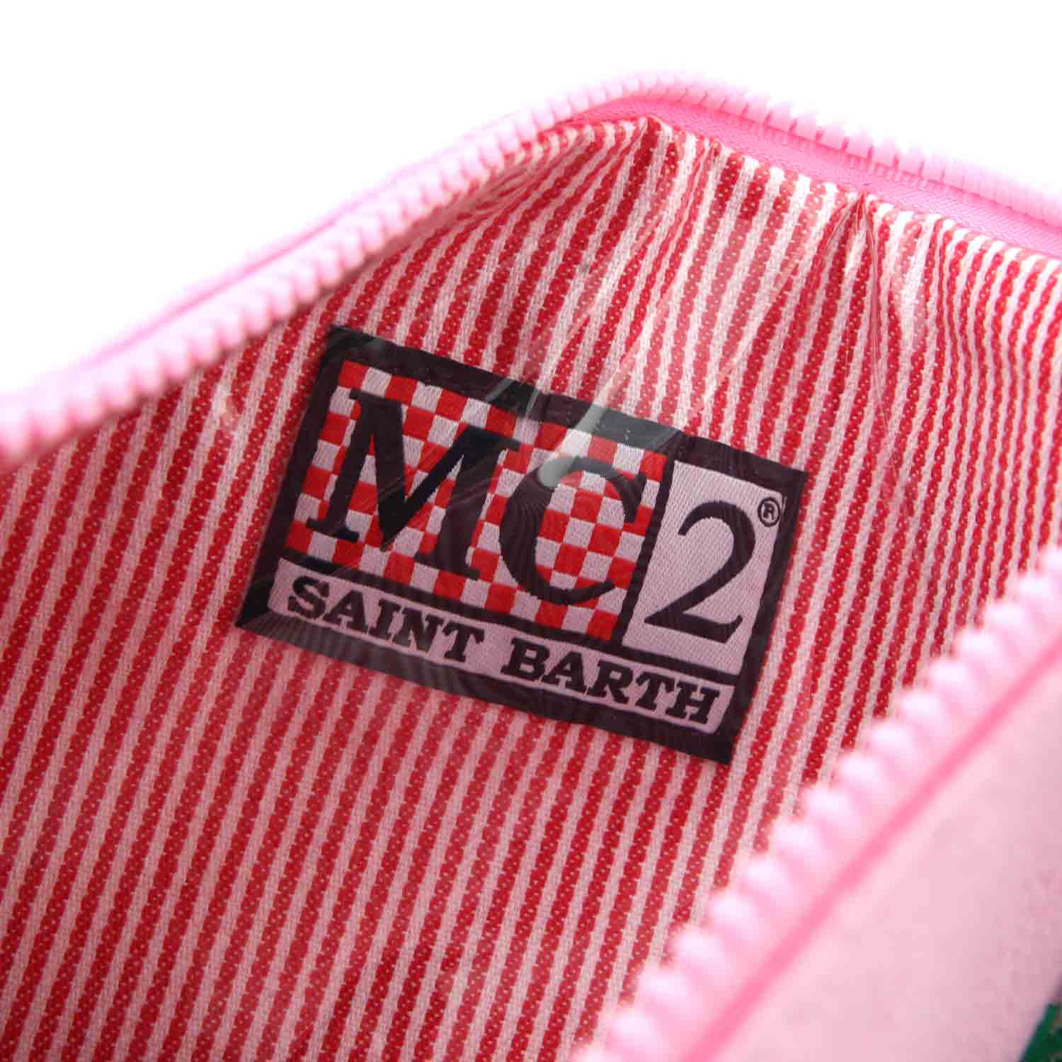 POCHETTE PARISIENNE IN SPUGNA BIANCA E ROSA - annameglio.com abbigliamento moda