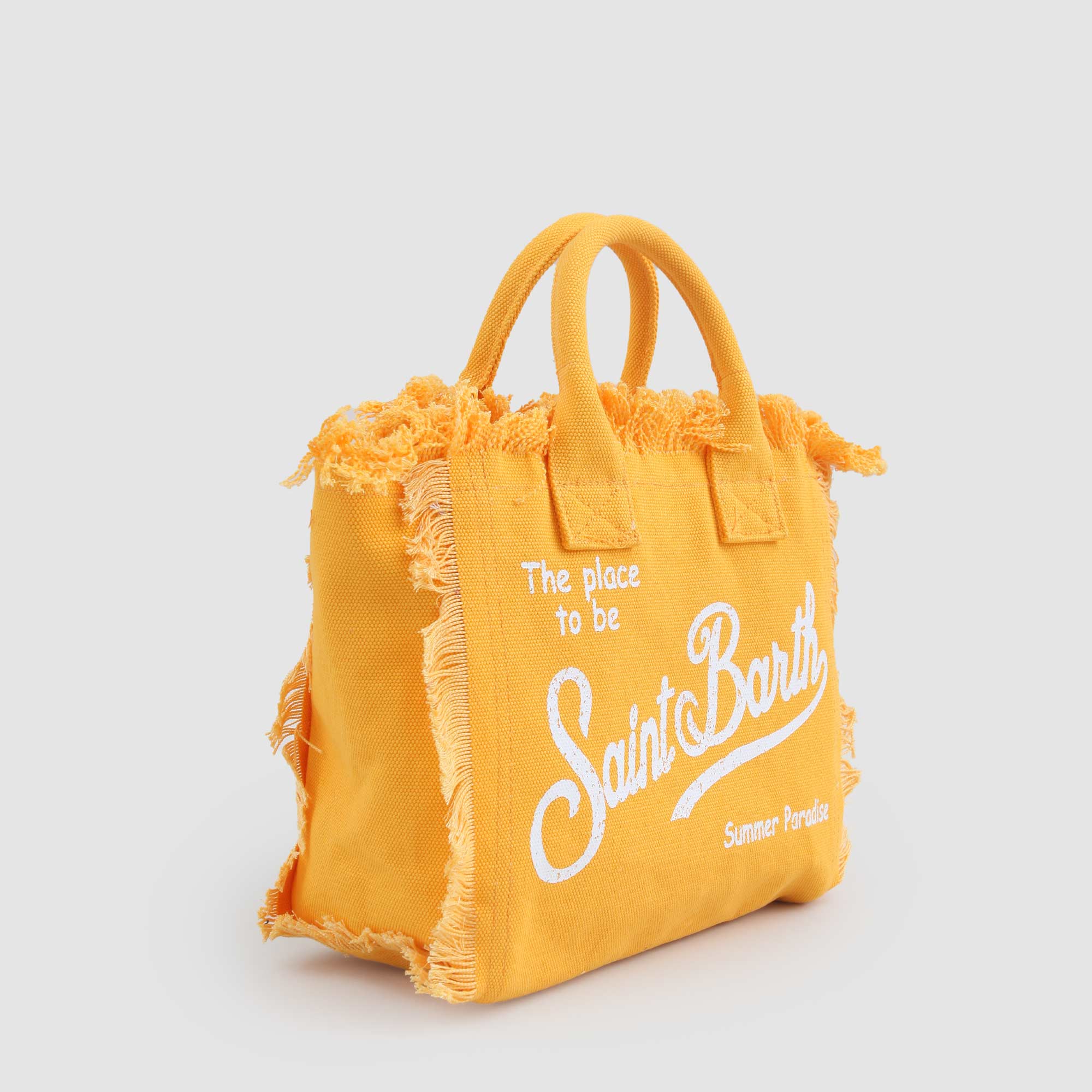 BORSA A MANO COLETTE GIALLA CON LOGHI BIANCHI - annameglio.com abbigliamento moda