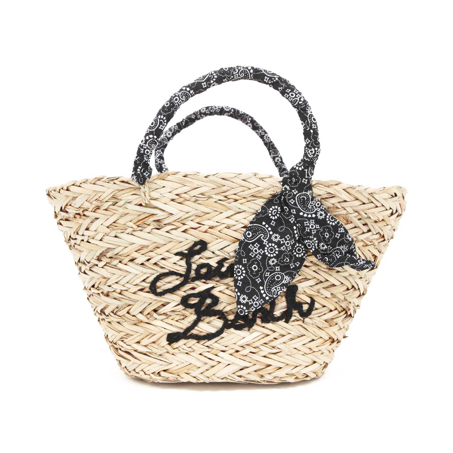 BORSA SHOPPER DI PAGLIA CON LOGO NERO - annameglio.com abbigliamento moda