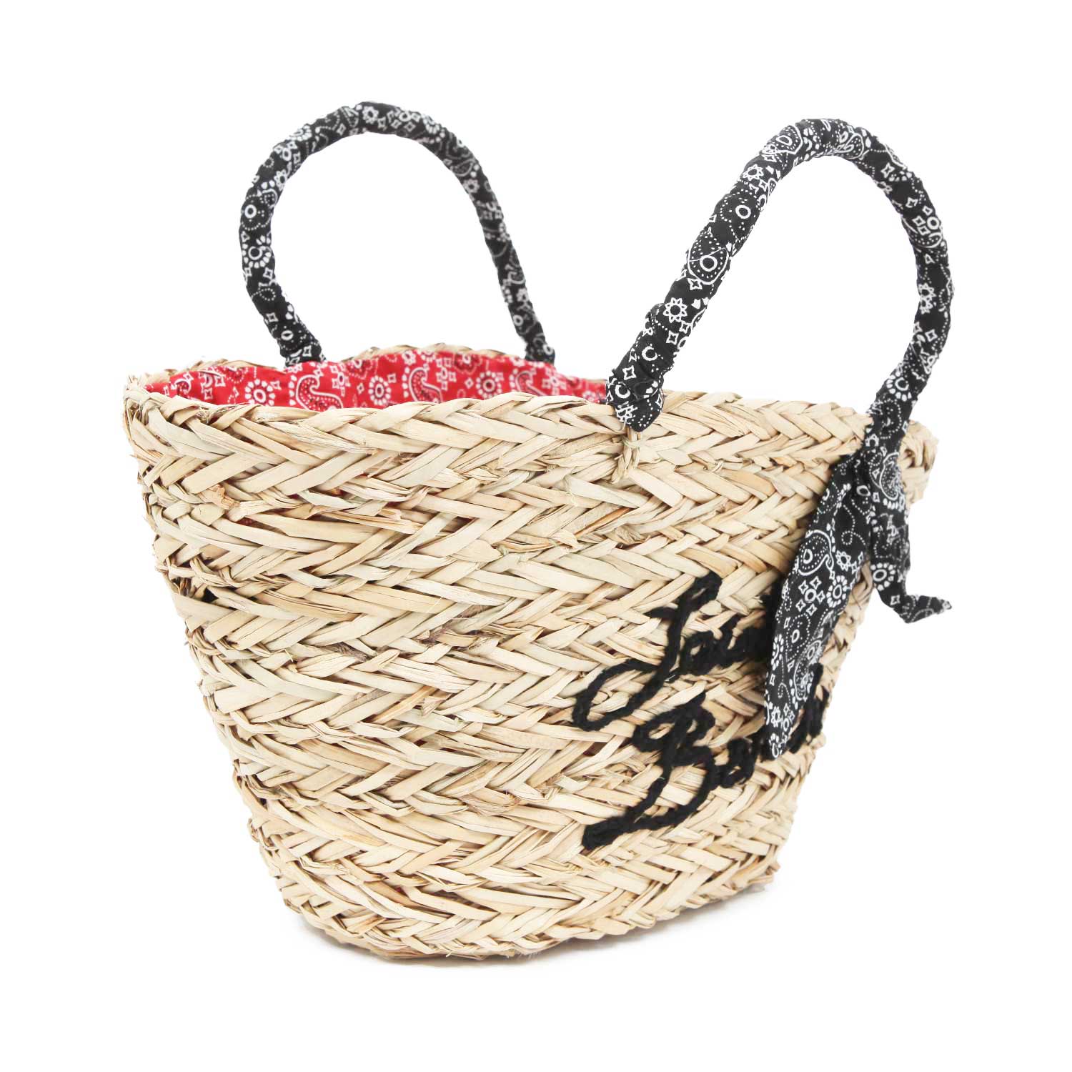 BORSA SHOPPER DI PAGLIA CON LOGO NERO - annameglio.com abbigliamento moda