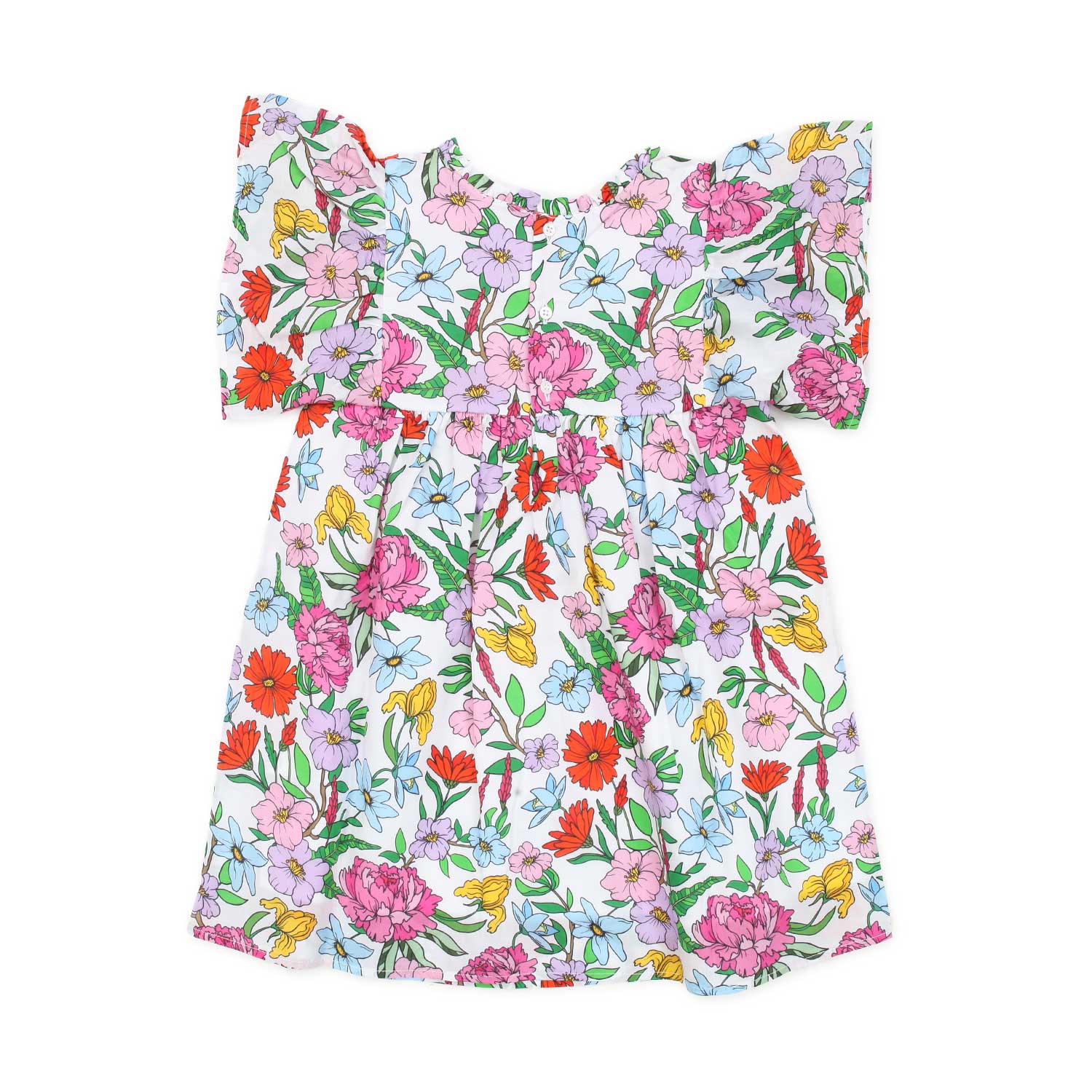 VESTITO FLOREALE BIANCO E MULTICOLOR BAMBINA - annameglio.com abbigliamento moda