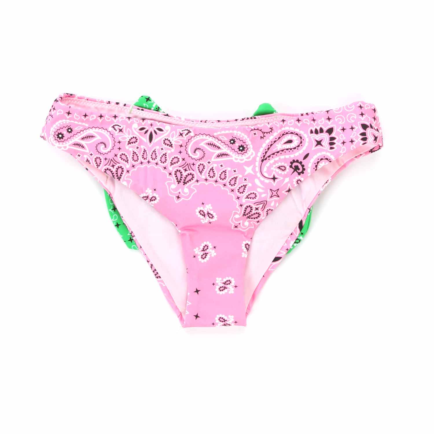 SLIP MARE BANDANA ROSA E VERDE BAMBINA - annameglio.com abbigliamento moda