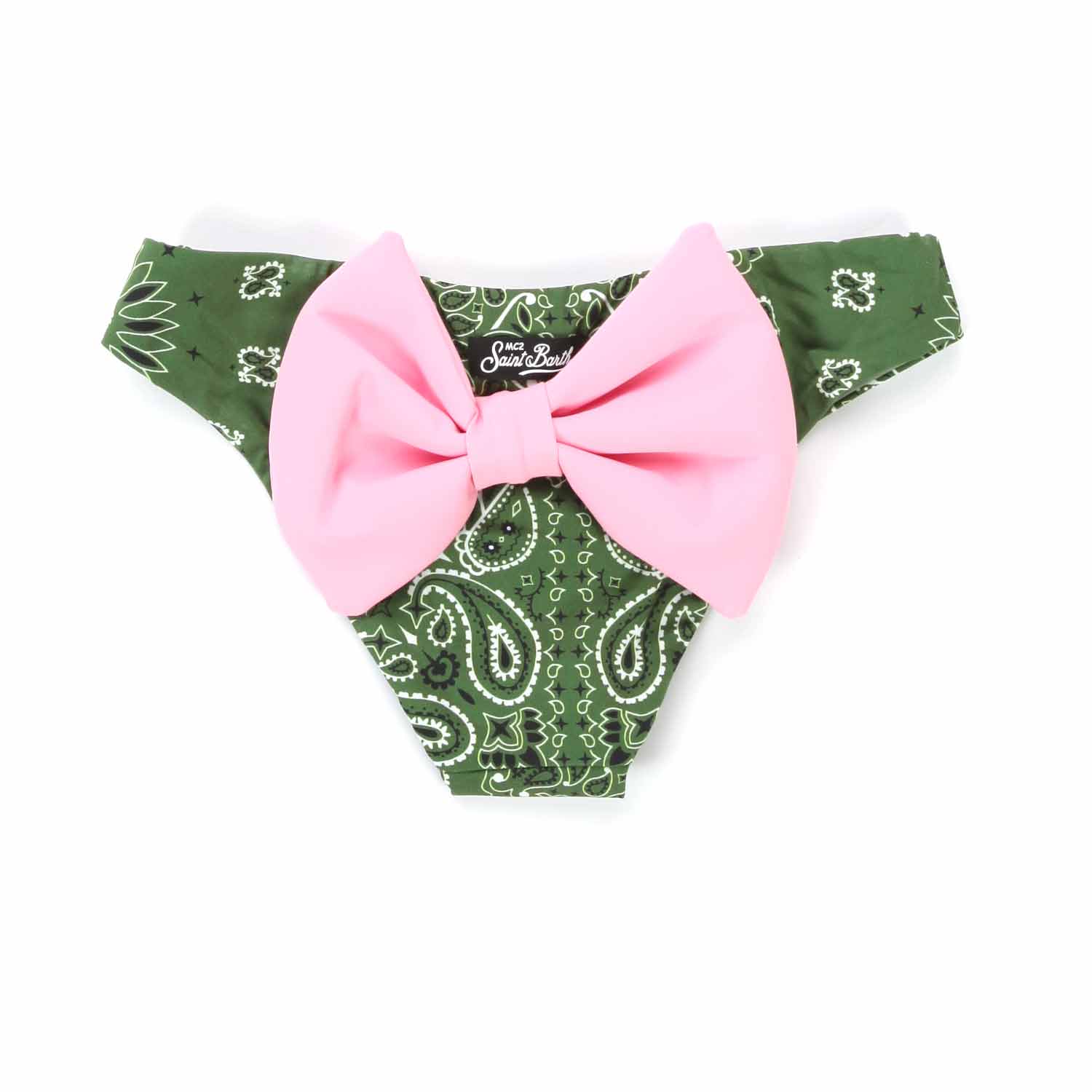 SLIP MARE BANDANA VERDE E ROSA BAMBINA - annameglio.com abbigliamento moda