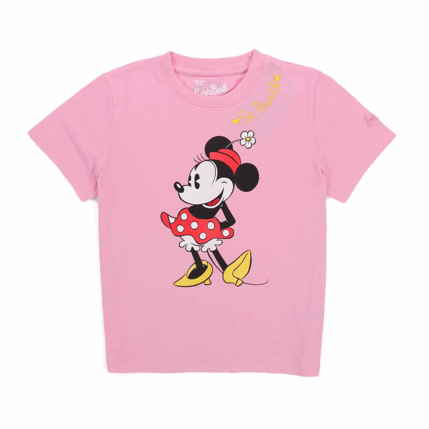 T-SHIRT MINNIE ROSA BAMBINA - annameglio.com abbigliamento moda