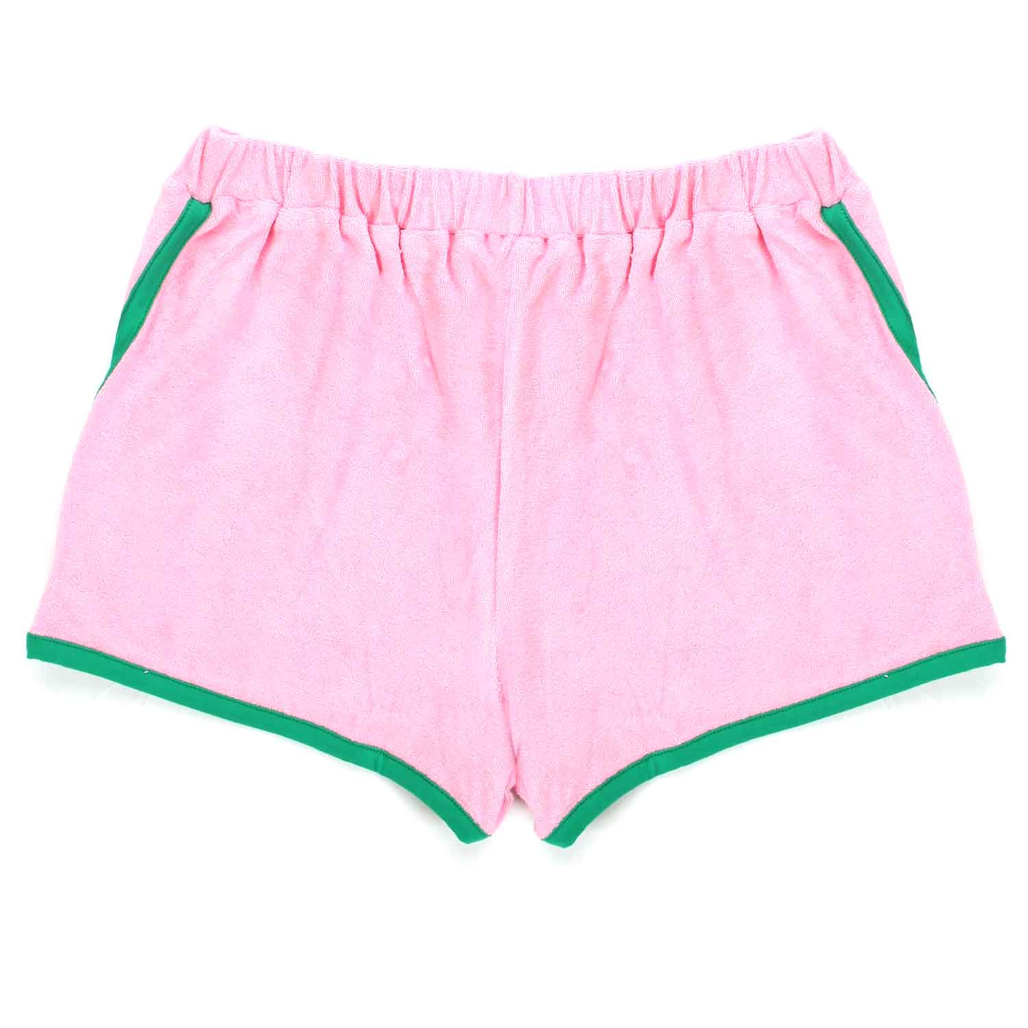 SHORTS DI SPUGNA ROSA E VERDE BAMBINA E TEEN - annameglio.com abbigliamento moda